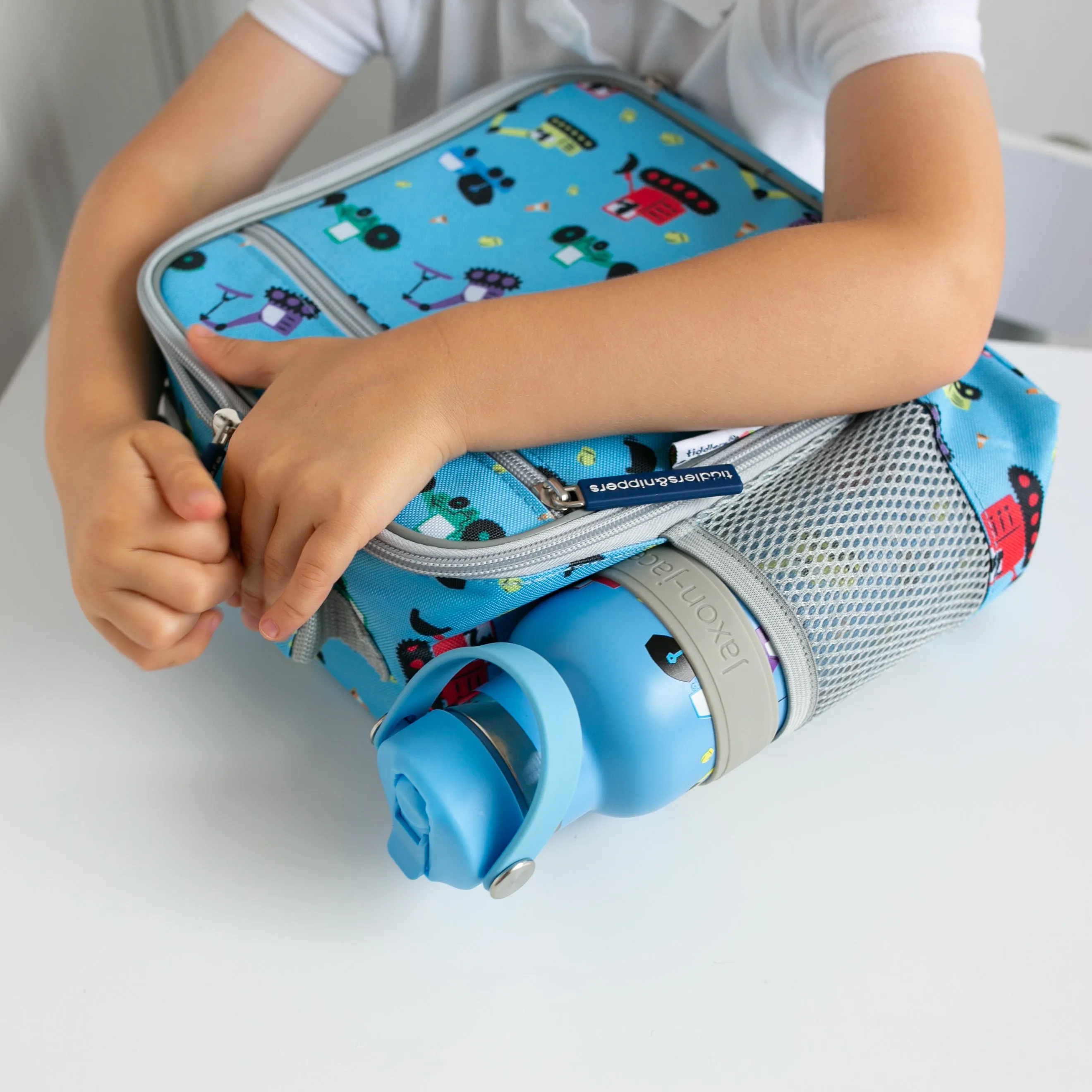 Tiddler Kids Lunch Bag / Lunch Box | Insulated & Double Zipped | Carry Handle & Side Pocket