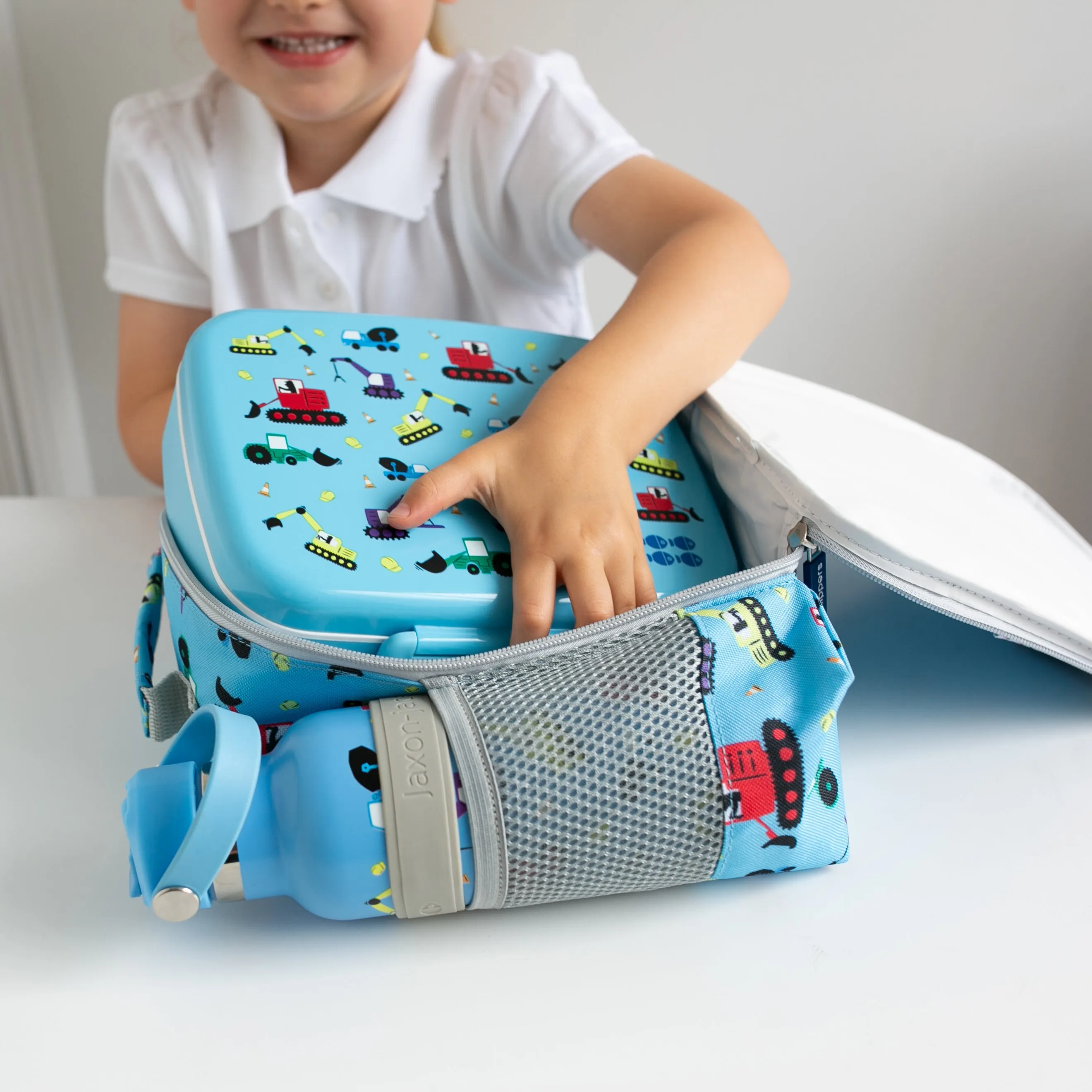 Tiddler Kids Lunch Bag / Lunch Box | Insulated & Double Zipped | Carry Handle & Side Pocket