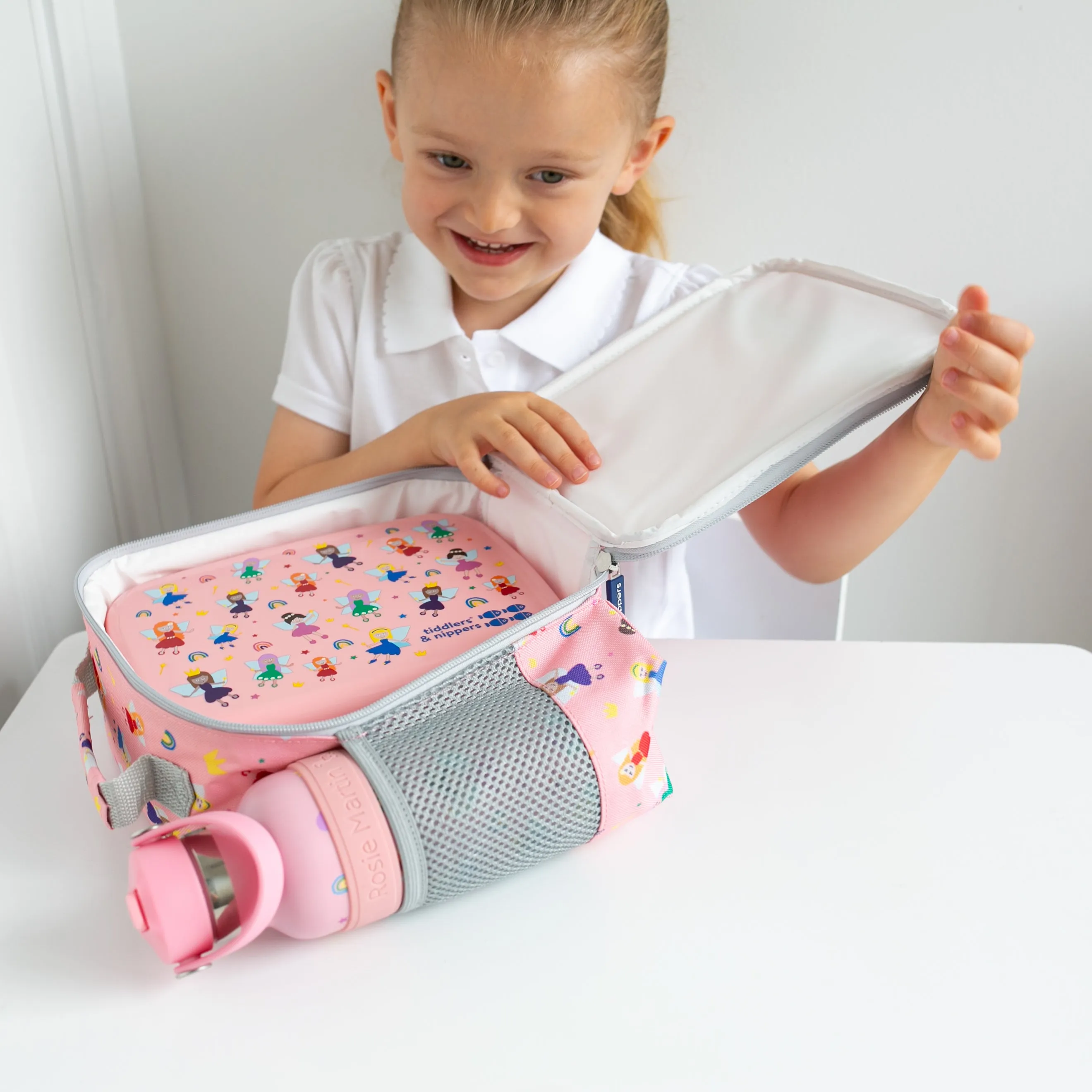 Tiddler Kids Lunch Bag / Lunch Box | Insulated & Double Zipped | Carry Handle & Side Pocket