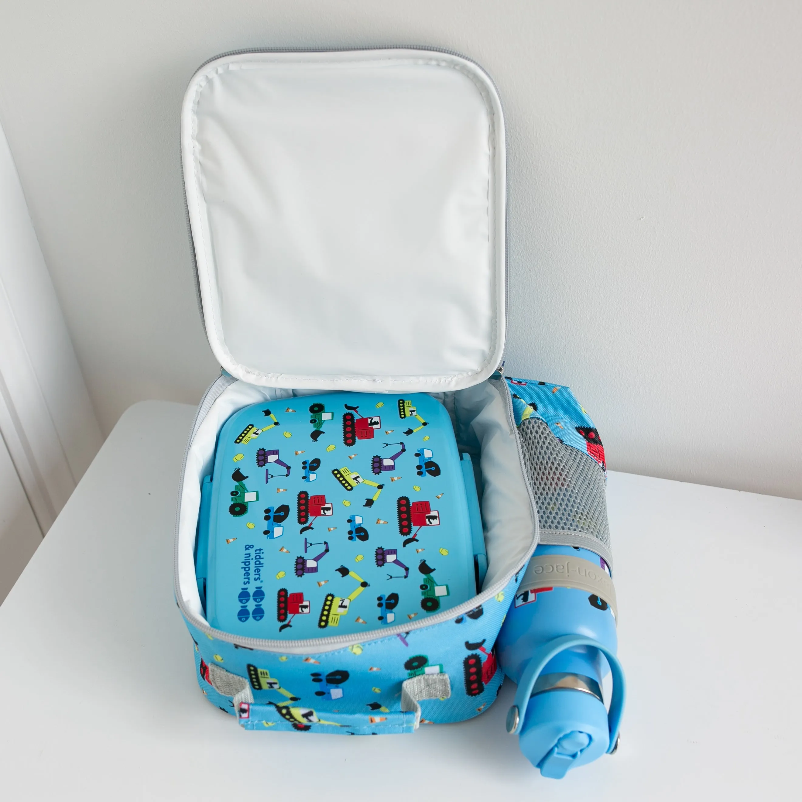 Tiddler Kids Lunch Bag / Lunch Box | Insulated & Double Zipped | Carry Handle & Side Pocket