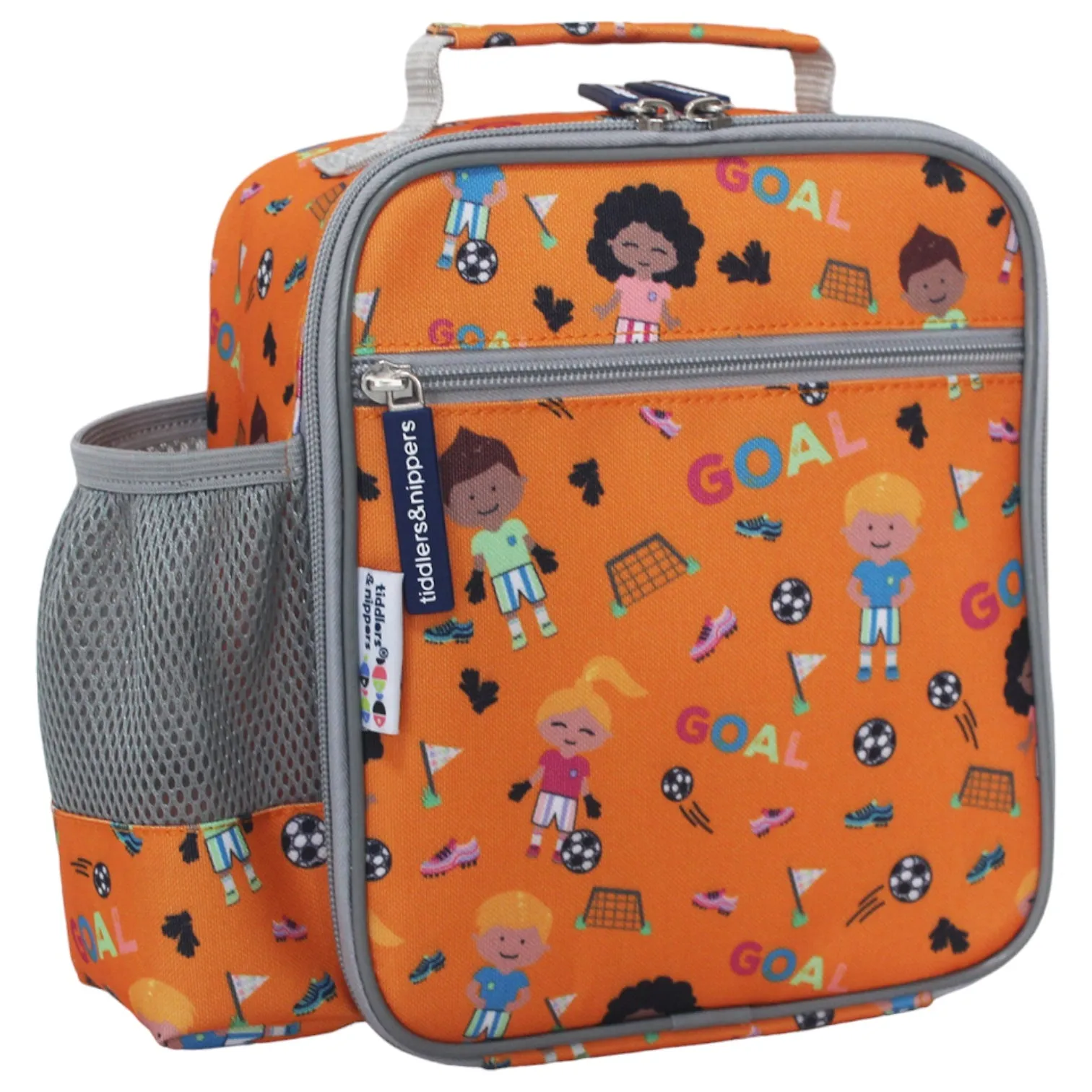 Tiddler Kids Lunch Bag / Lunch Box | Insulated & Double Zipped | Carry Handle & Side Pocket