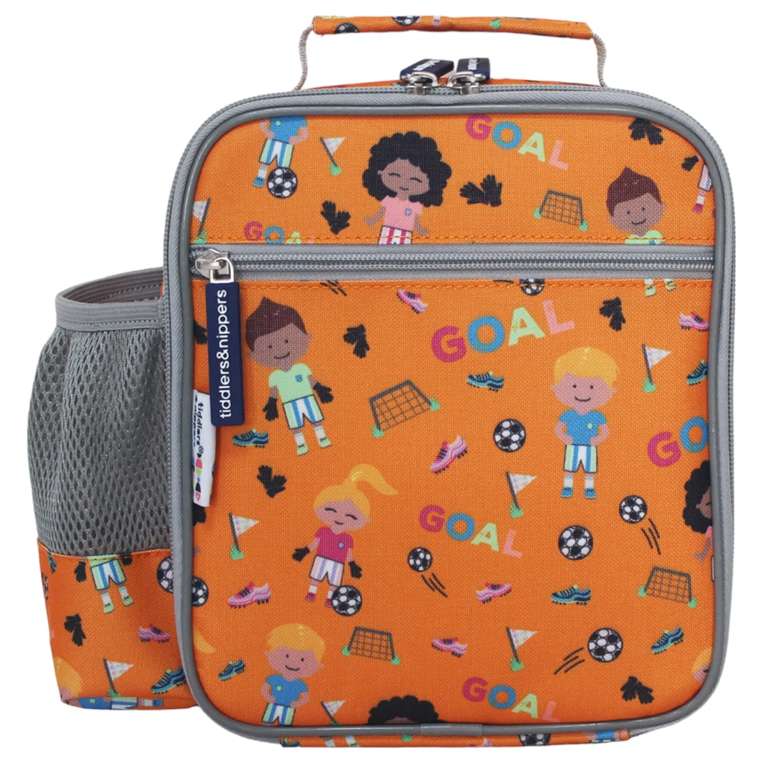 Tiddler Kids Lunch Bag / Lunch Box | Insulated & Double Zipped | Carry Handle & Side Pocket