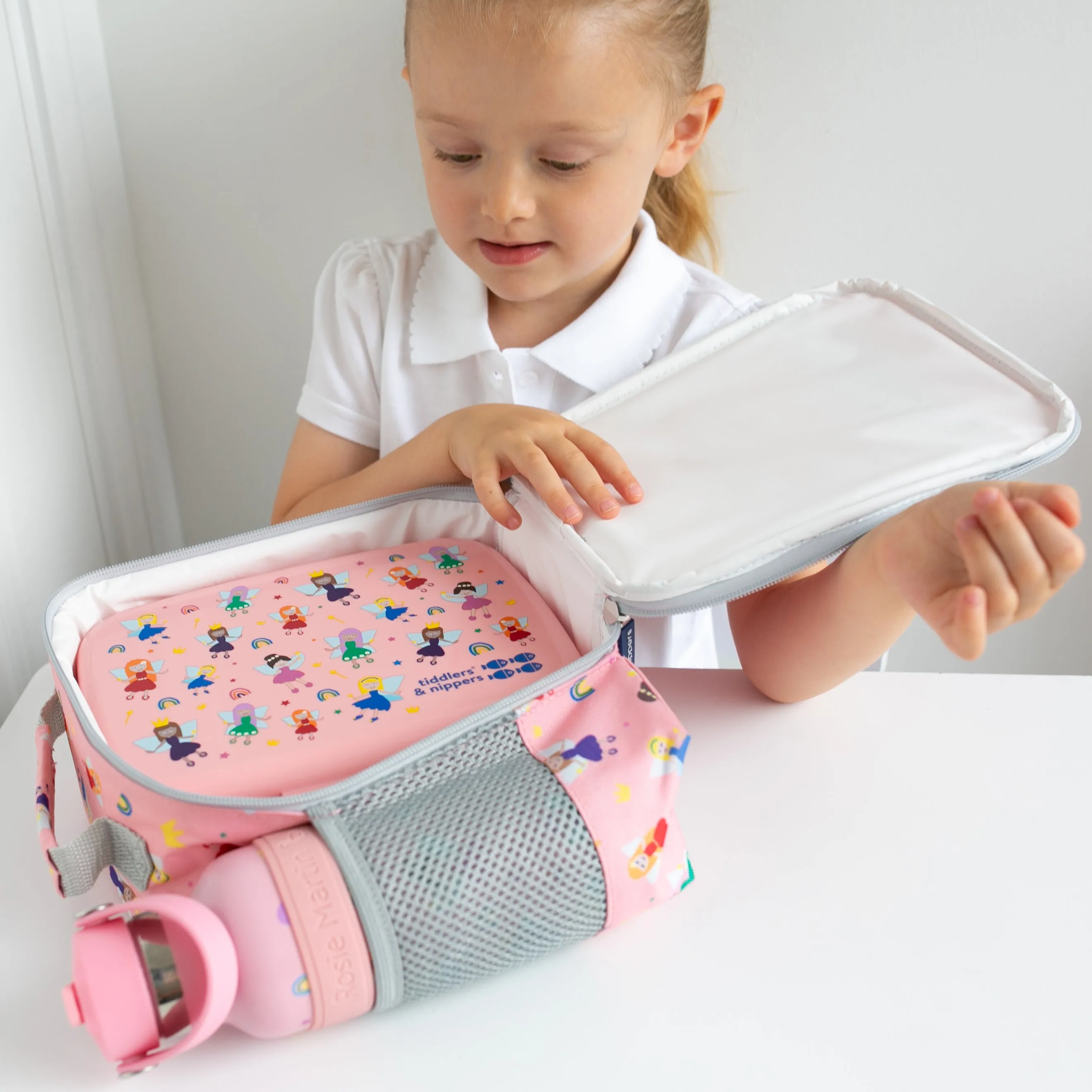 Tiddler Kids Lunch Bag / Lunch Box | Insulated & Double Zipped | Carry Handle & Side Pocket