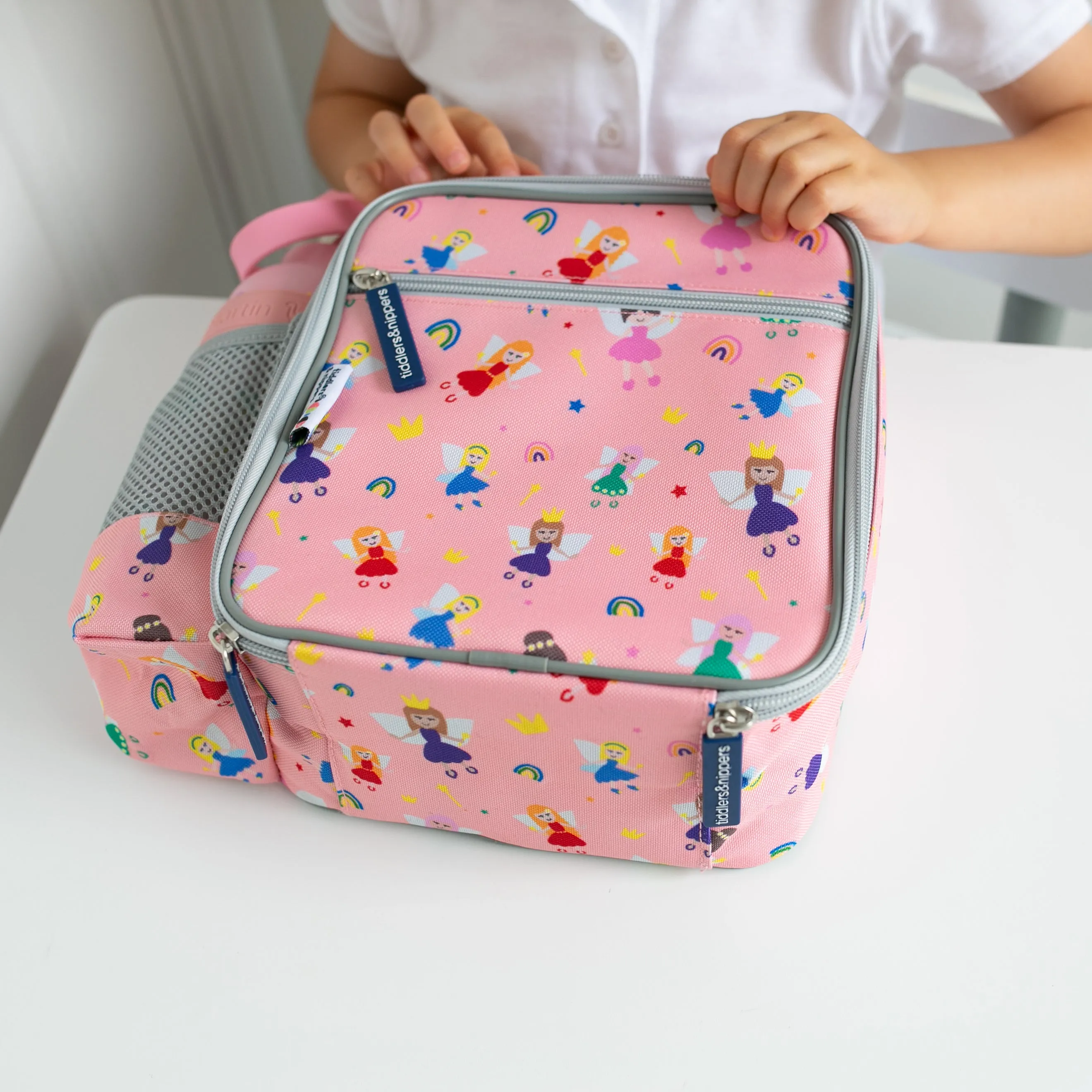 Tiddler Kids Lunch Bag / Lunch Box | Insulated & Double Zipped | Carry Handle & Side Pocket