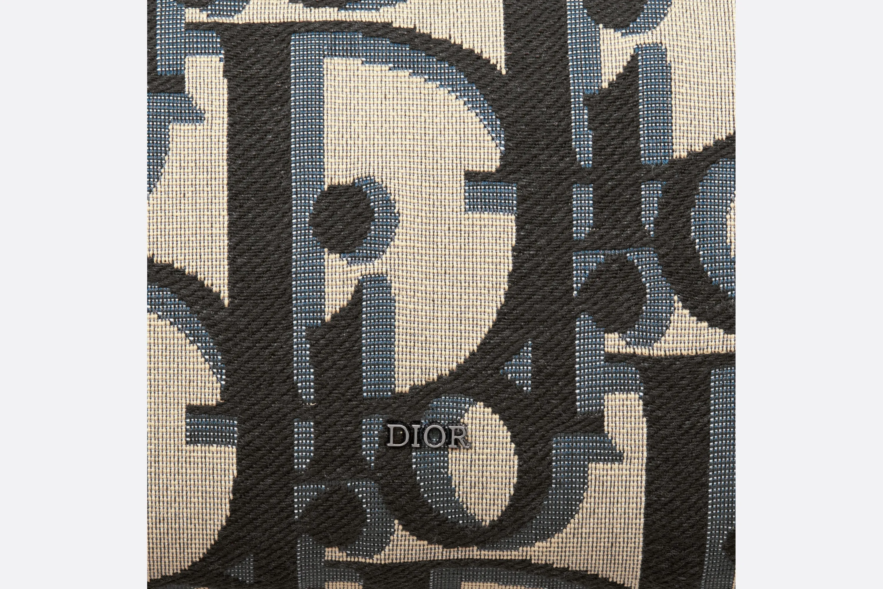 Toiletry Bag • Beige and Black Maxi Dior Oblique Jacquard