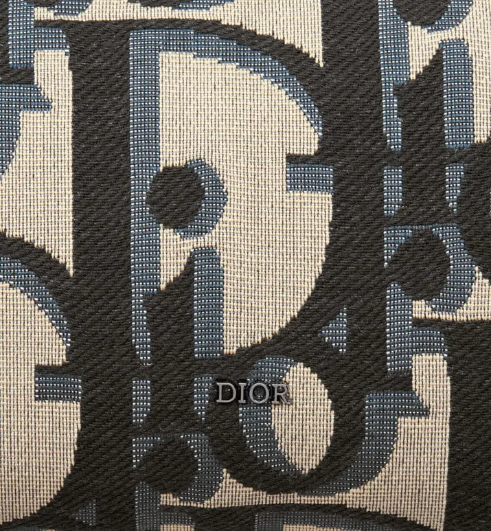 Toiletry Bag • Beige and Black Maxi Dior Oblique Jacquard