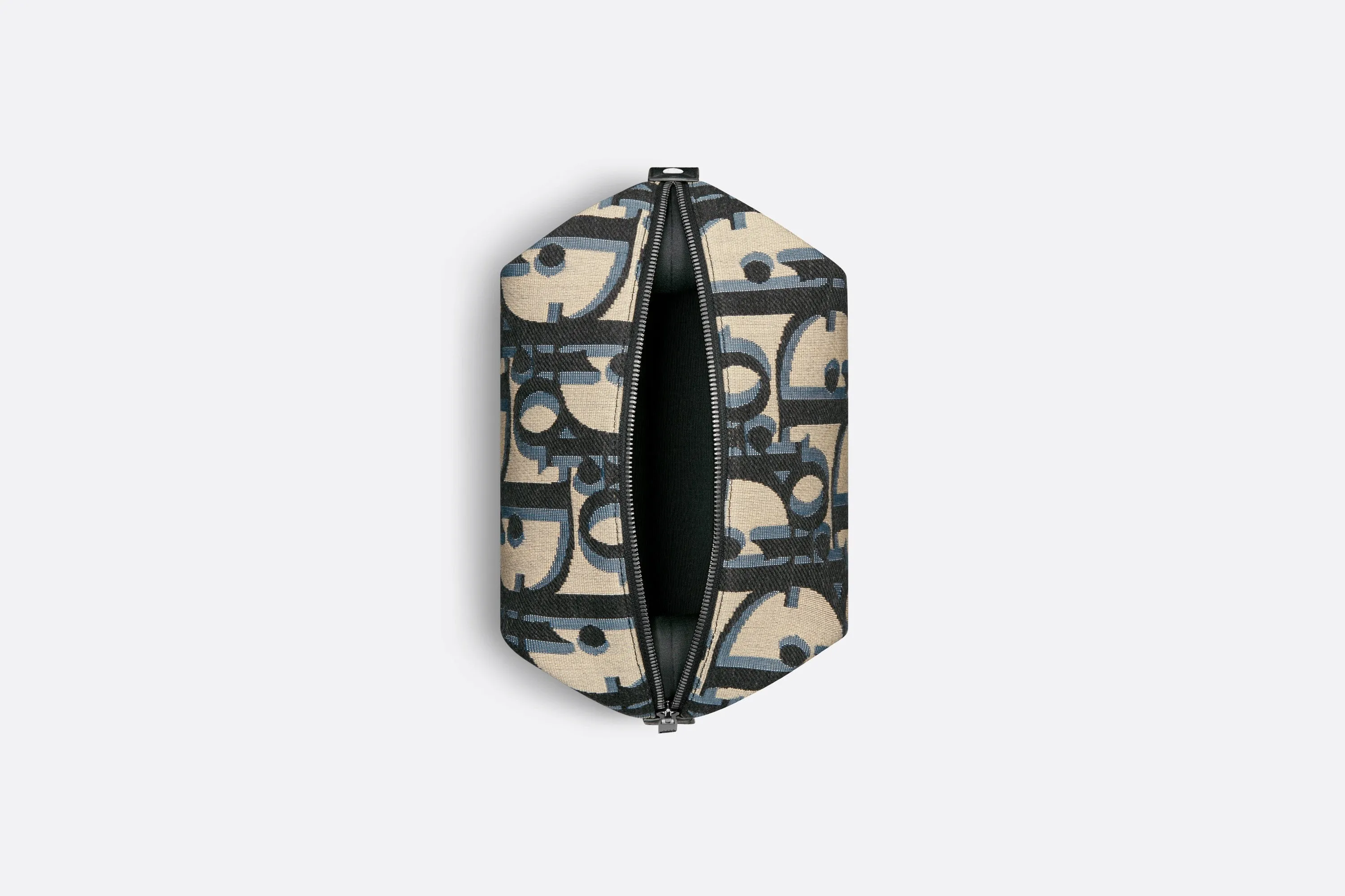 Toiletry Bag • Beige and Black Maxi Dior Oblique Jacquard