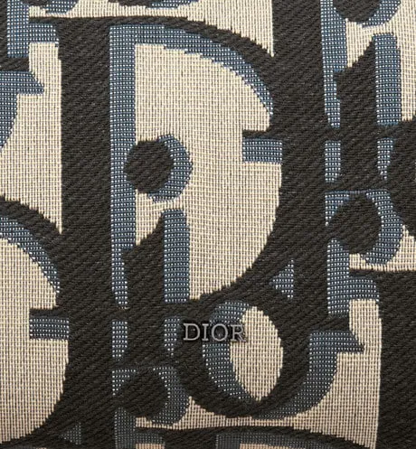 Toiletry Bag • Beige and Black Maxi Dior Oblique Jacquard