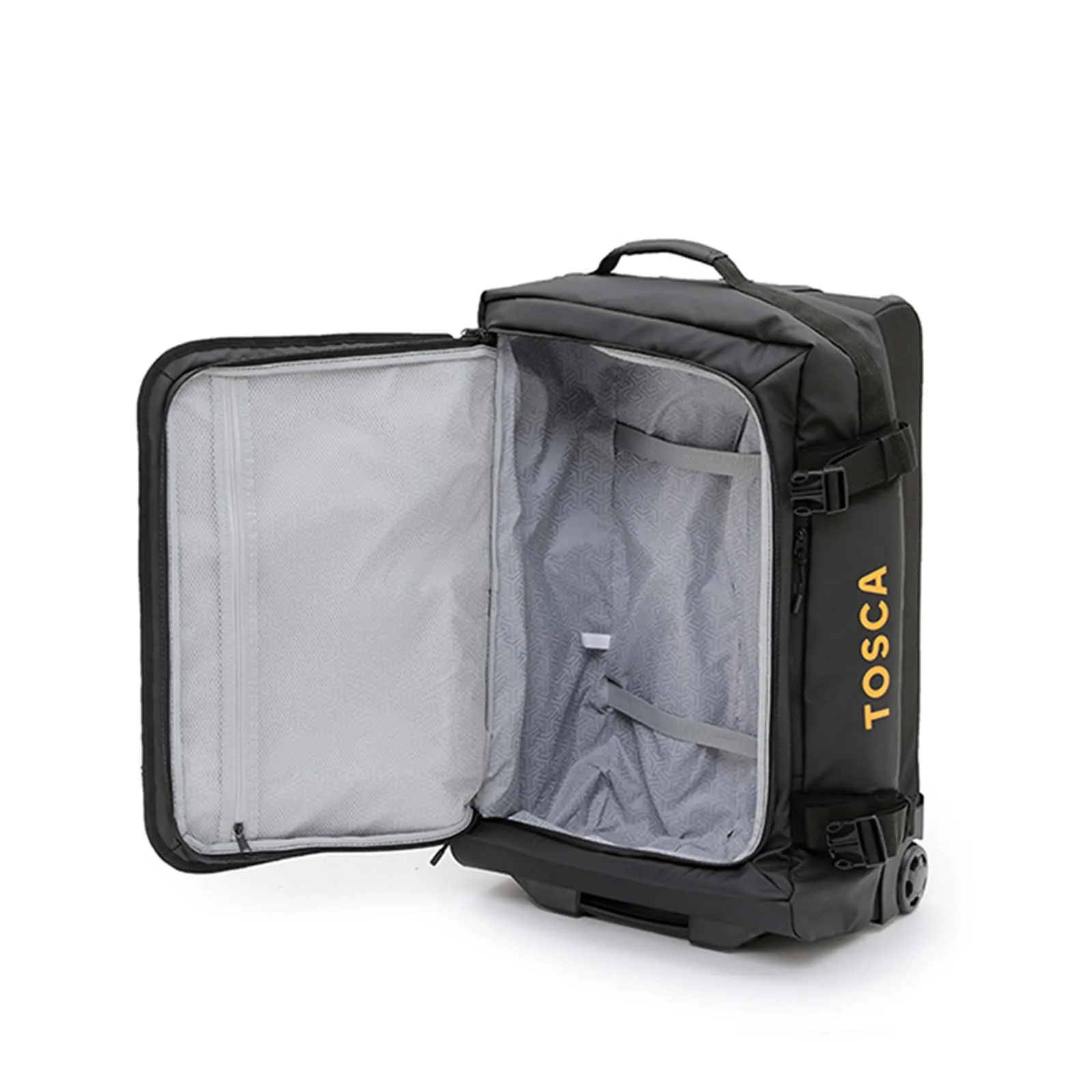 Tosca Delta Medium Wheeled Duffel Bag Black