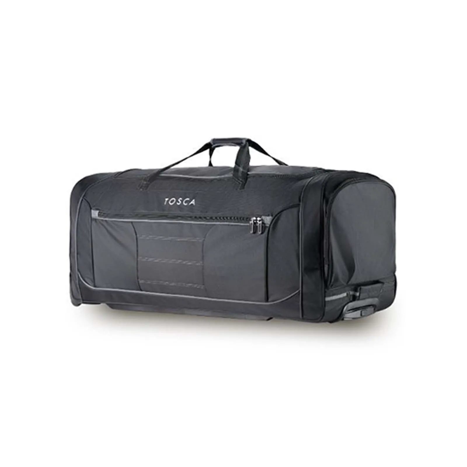 Tosca Jumbo Wheeled Duffel Bag Black-Grey
