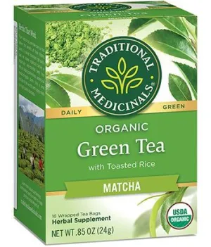 Traditional Medicinals Organic Green Tea Matcha 16 Tea Bags