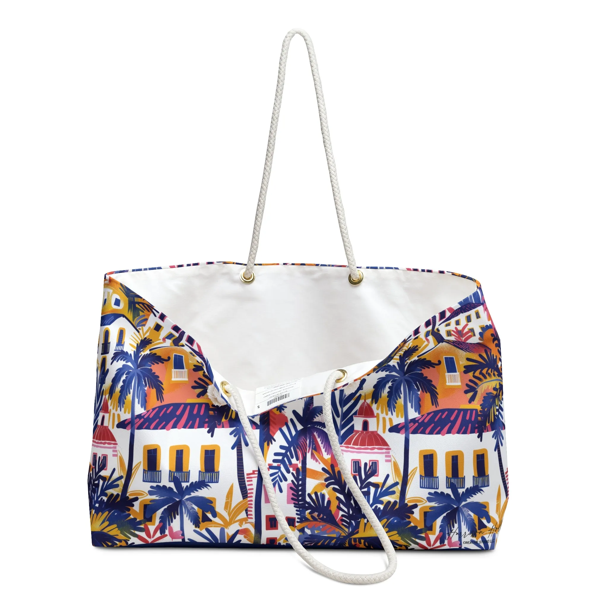 Tropical Cityscape Weekender Bag