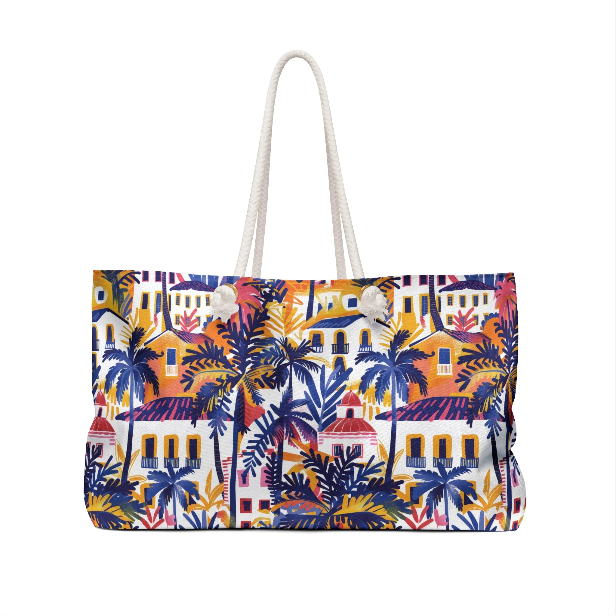 Tropical Cityscape Weekender Bag