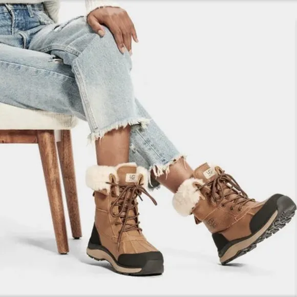UGG Adirondack III Lace Up Snow Boot in Chestnut
