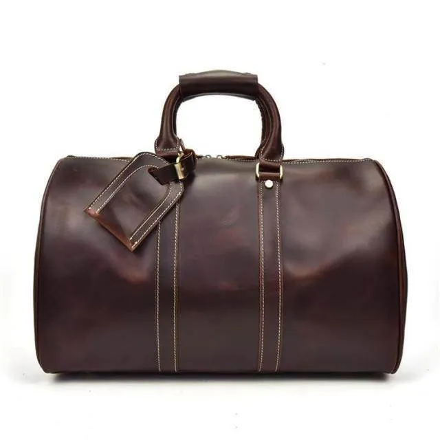VacationGrabs Genuine Leather Duffel Bags for Travel