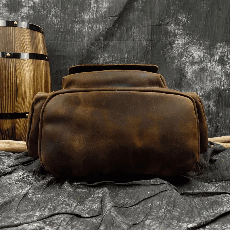 VacationGrabs Weekender Outdoor Bag - Stylish Leather Backpack