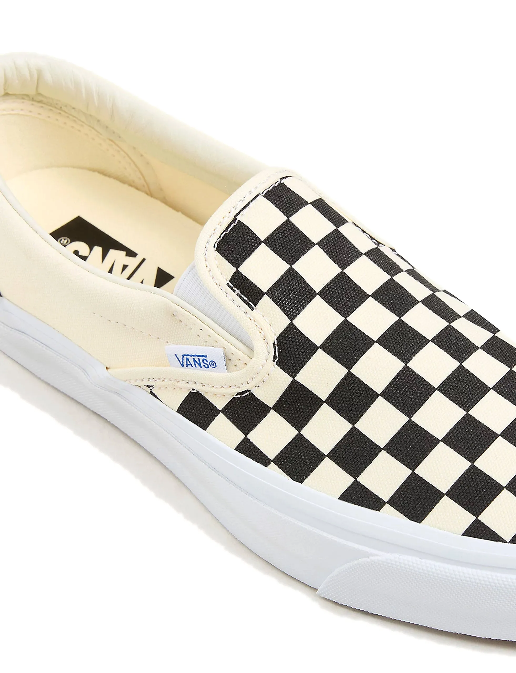 VANS OTW CHECKERBOARD BLACK/OFF SLIP-ON REISSUE 98 SNEAKERS