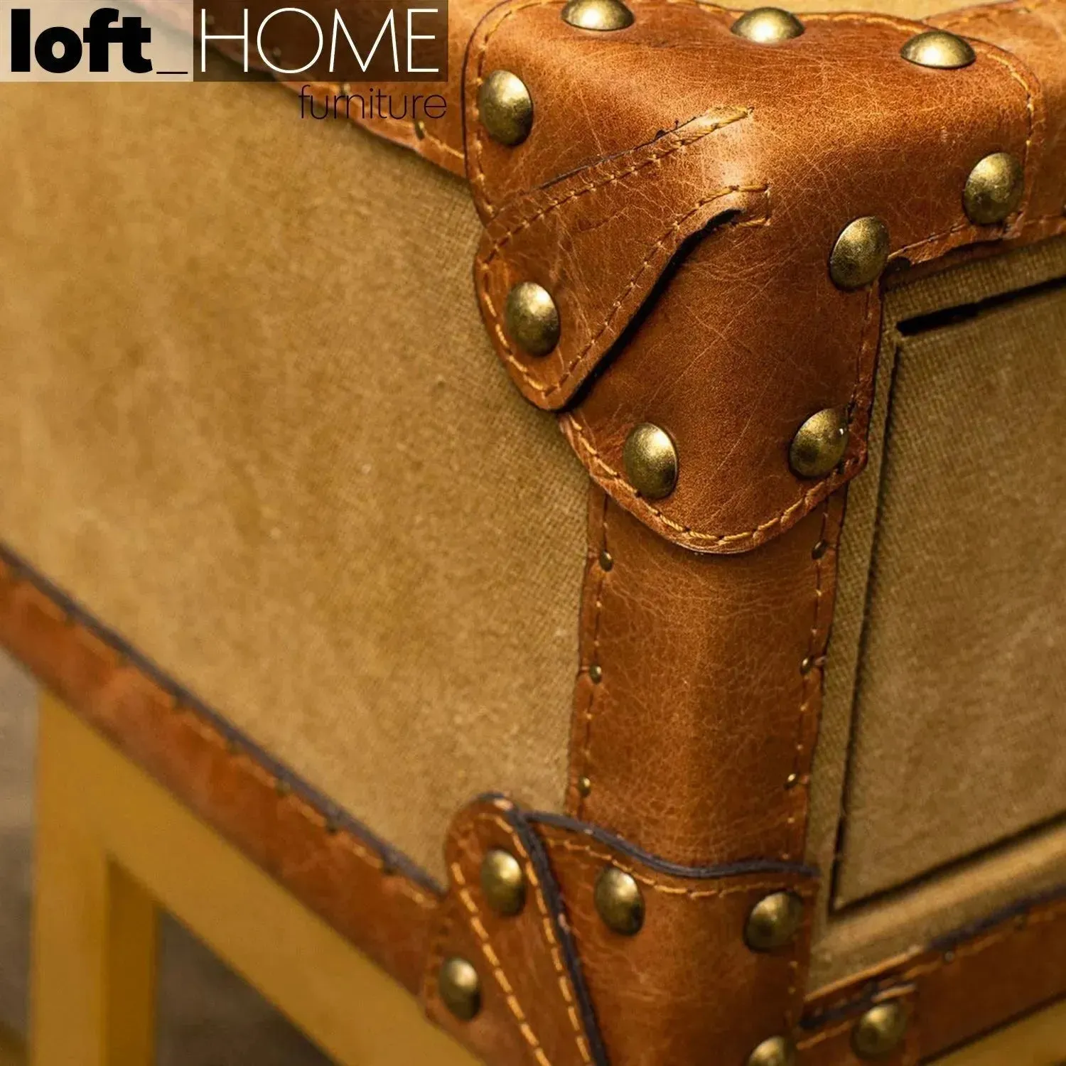 Vintage Canvas Side Table GUCCIO
