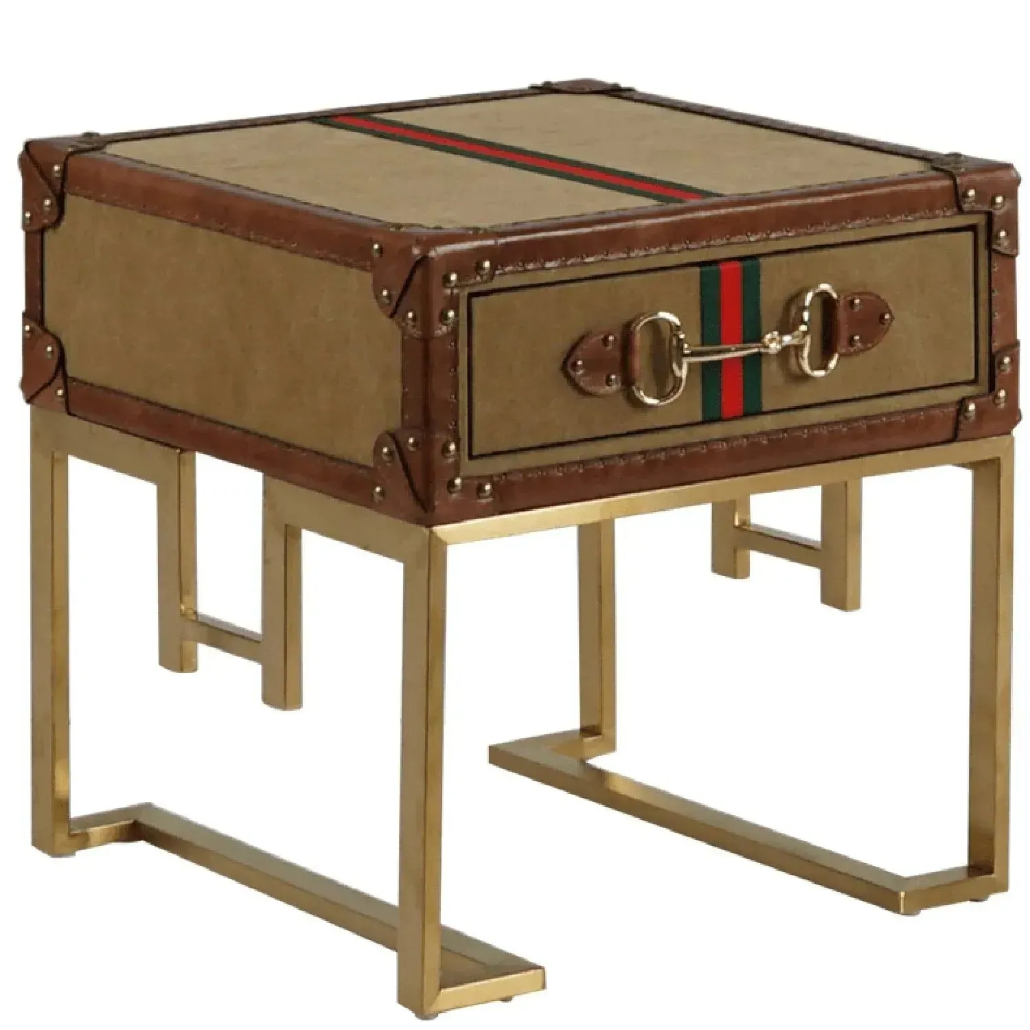 Vintage Canvas Side Table GUCCIO