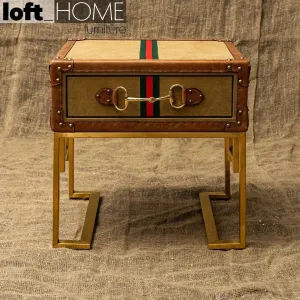 Vintage Canvas Side Table GUCCIO