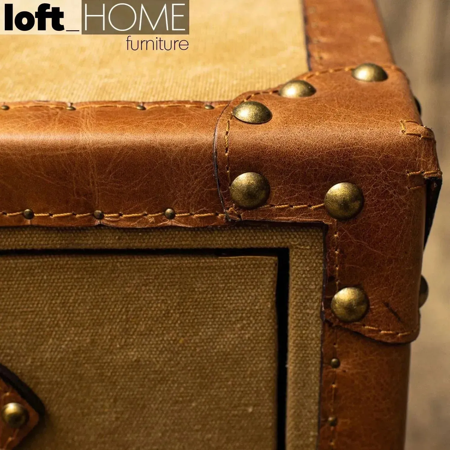 Vintage Canvas Side Table GUCCIO