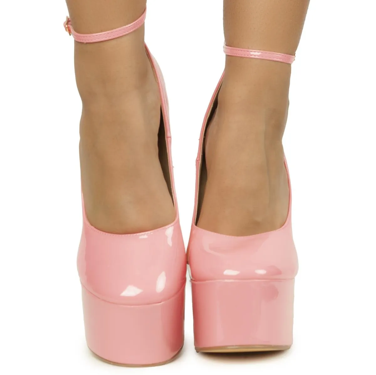 Violet Chunky Platform High Heel