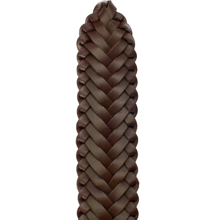 Weave Men's Vegan Leather Belt | Brown
