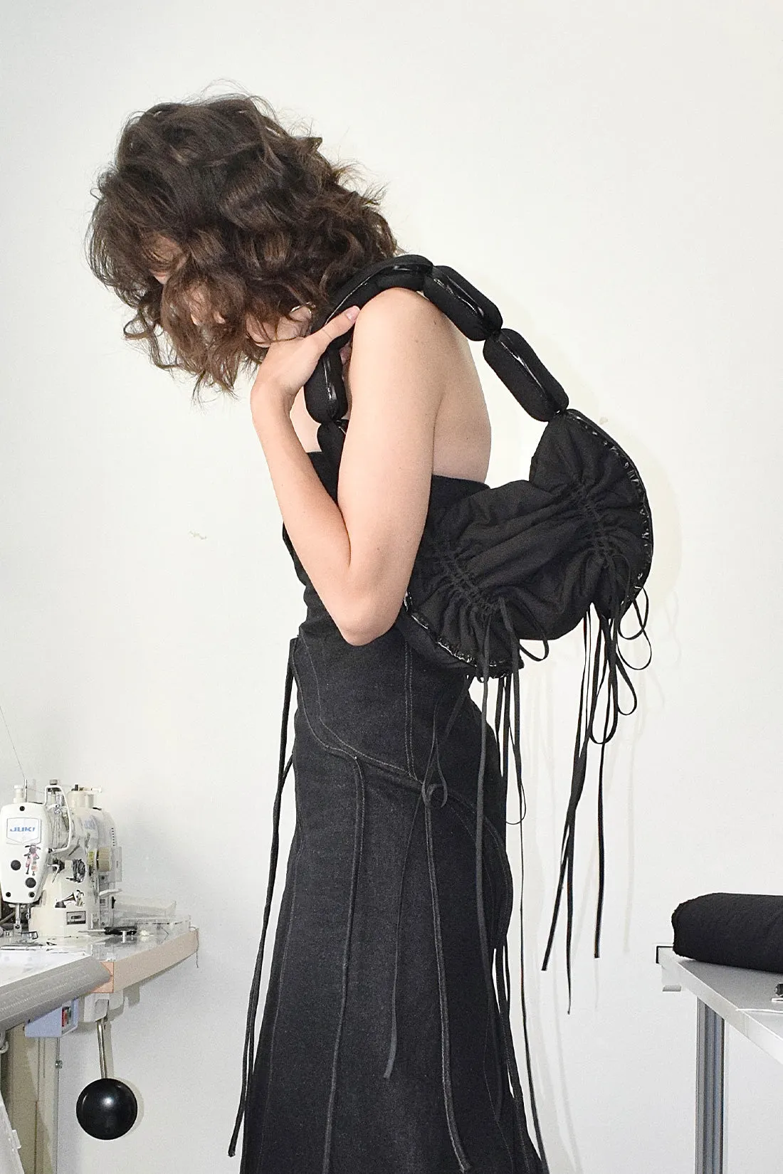 Wednesday Sausage Bag in Black