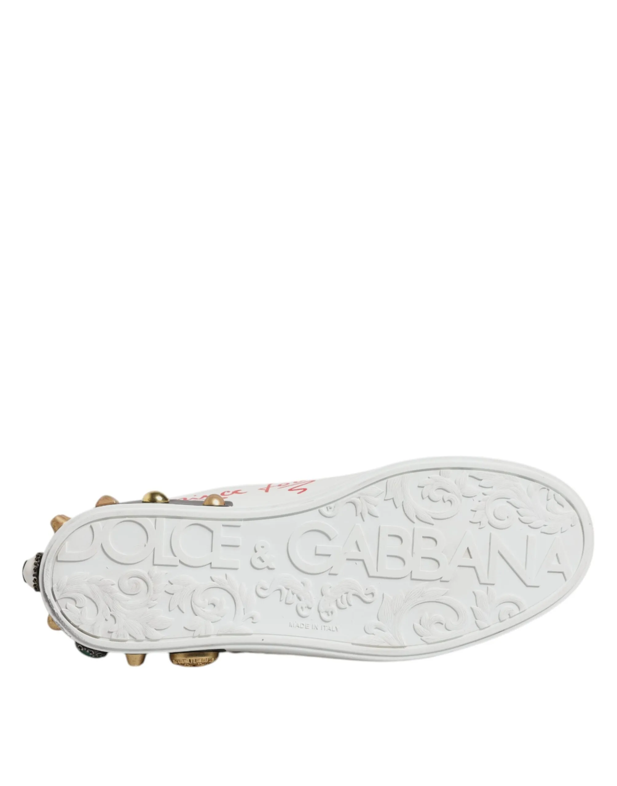 White Sacred Heart Patch Sneakers Shoes