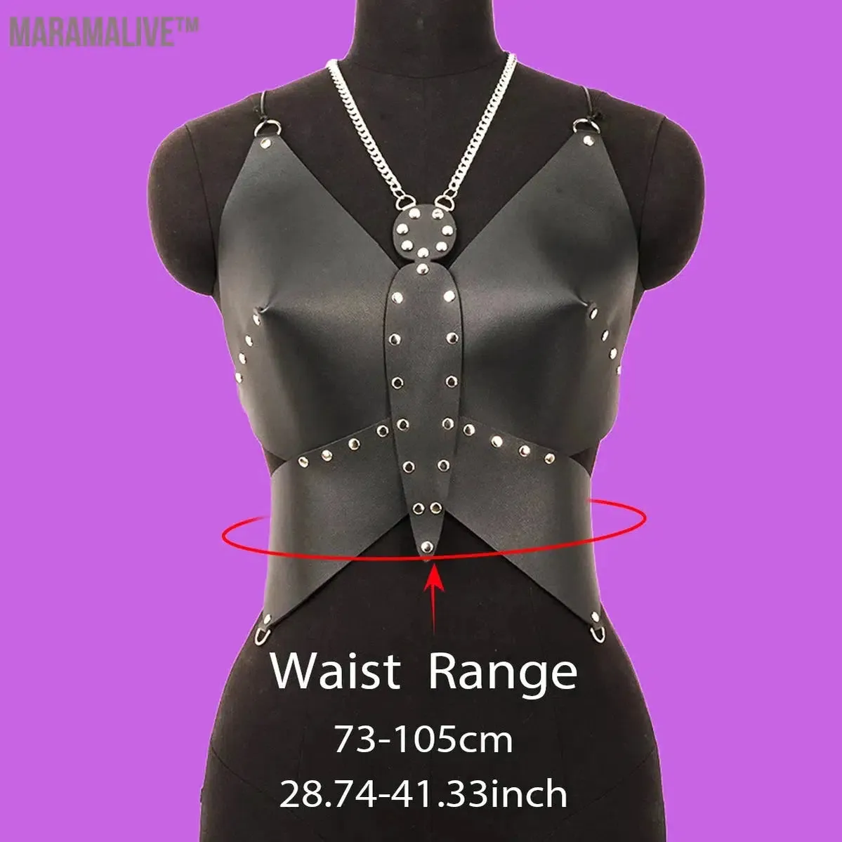 Women Fashion Corset Belt Leather Butterfly Top Leather Butterfly Crop Backless  Festival Wear Chest Harness Woman Rave Harness