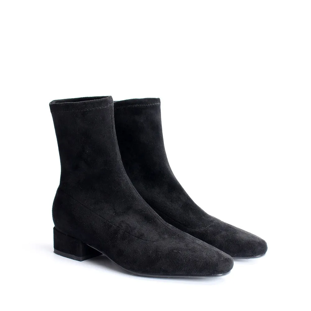 Women stretch boots casual flock