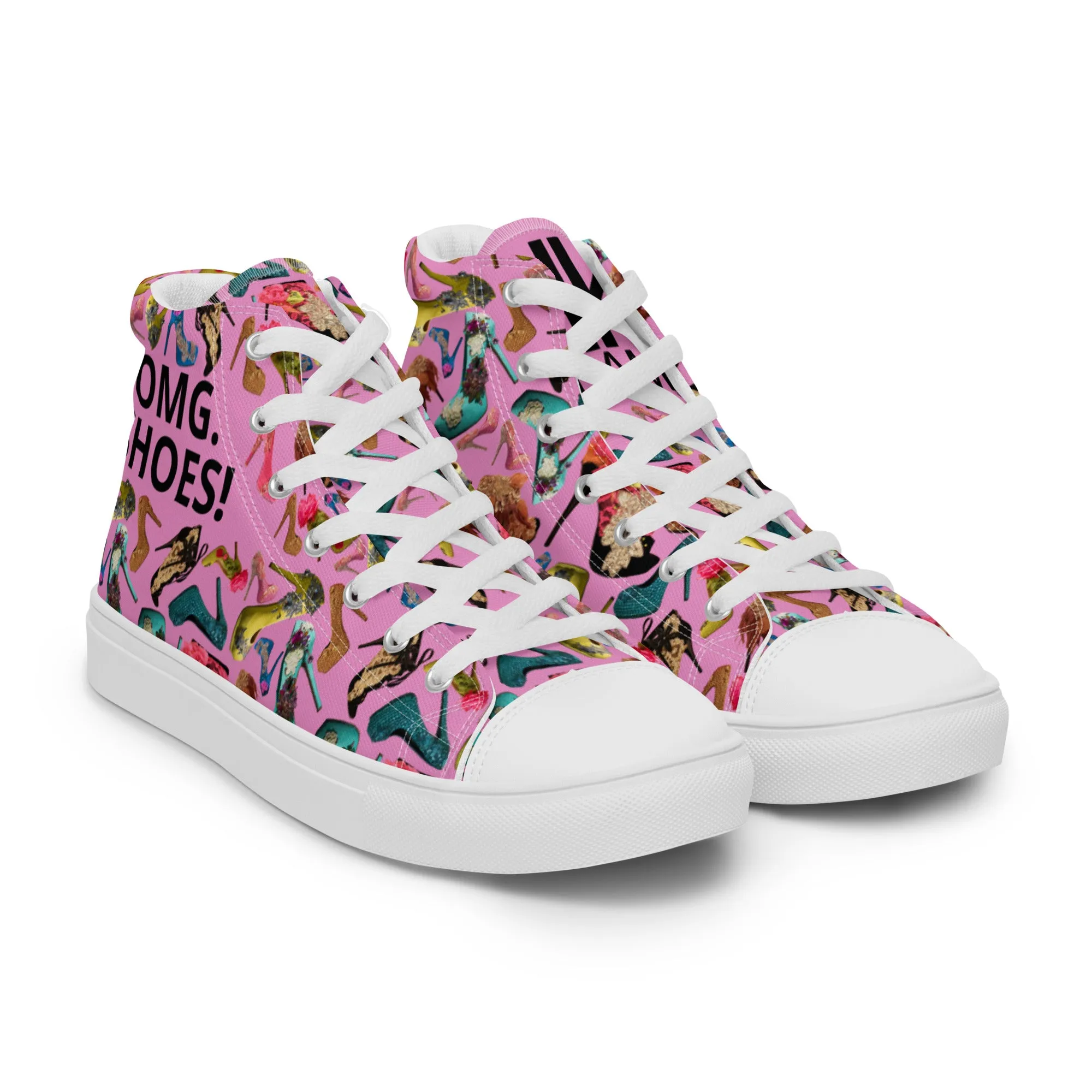 Women’s high top canvas shoes 'OMG. Shoes!'