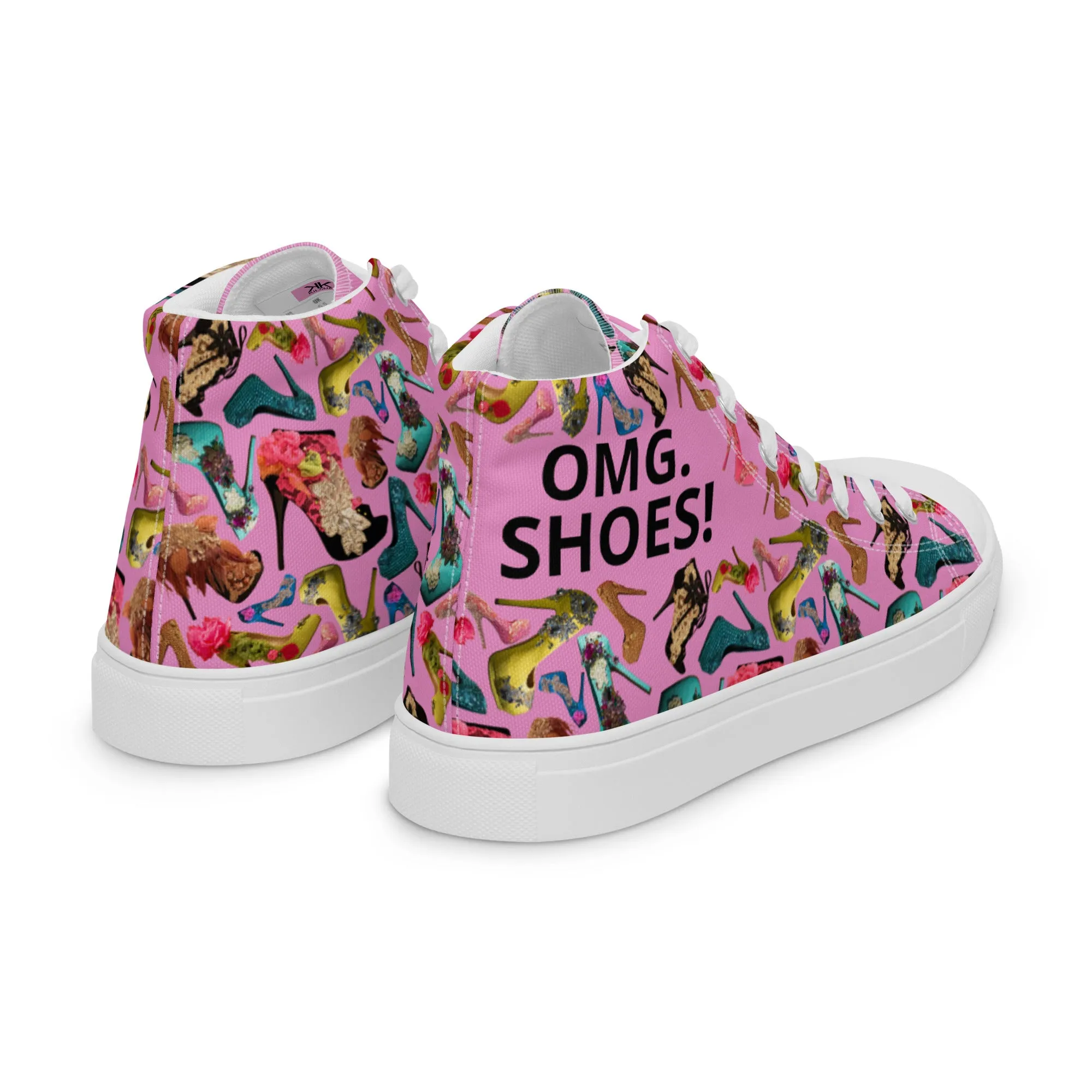 Women’s high top canvas shoes 'OMG. Shoes!'