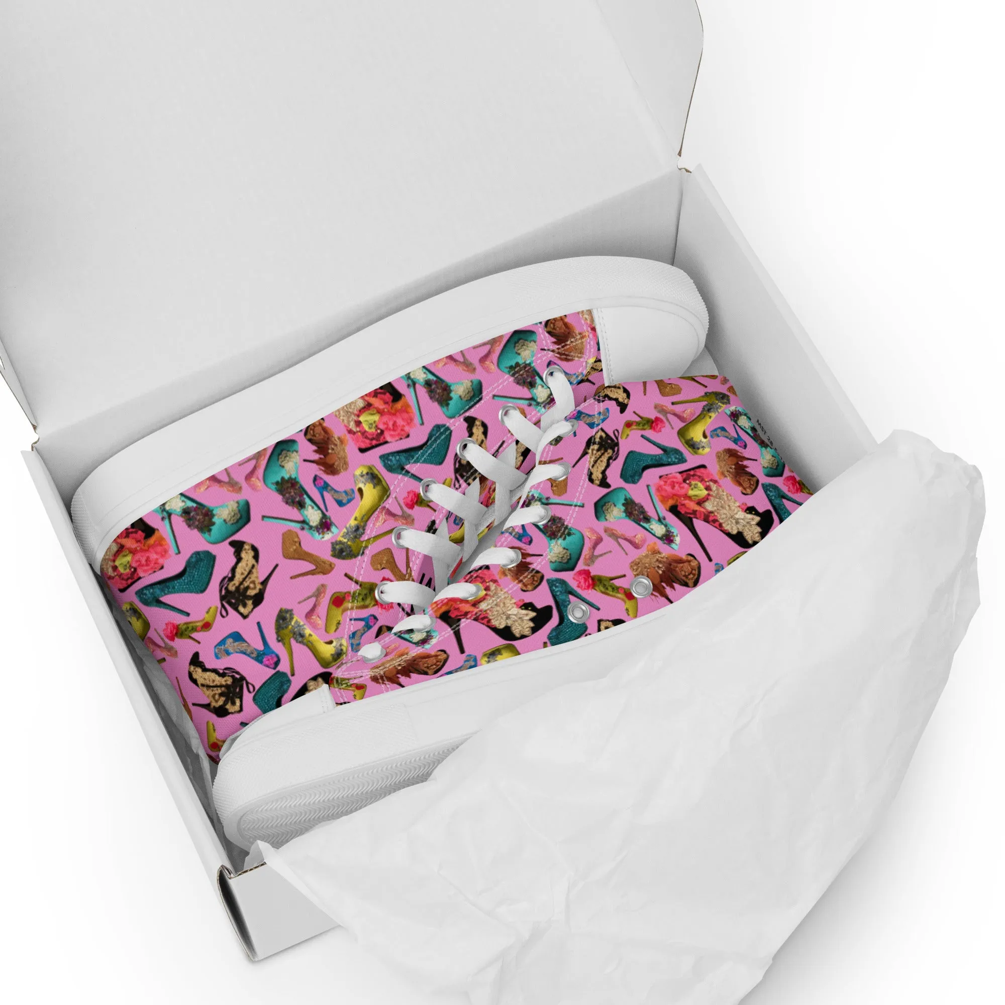 Women’s high top canvas shoes 'OMG. Shoes!'