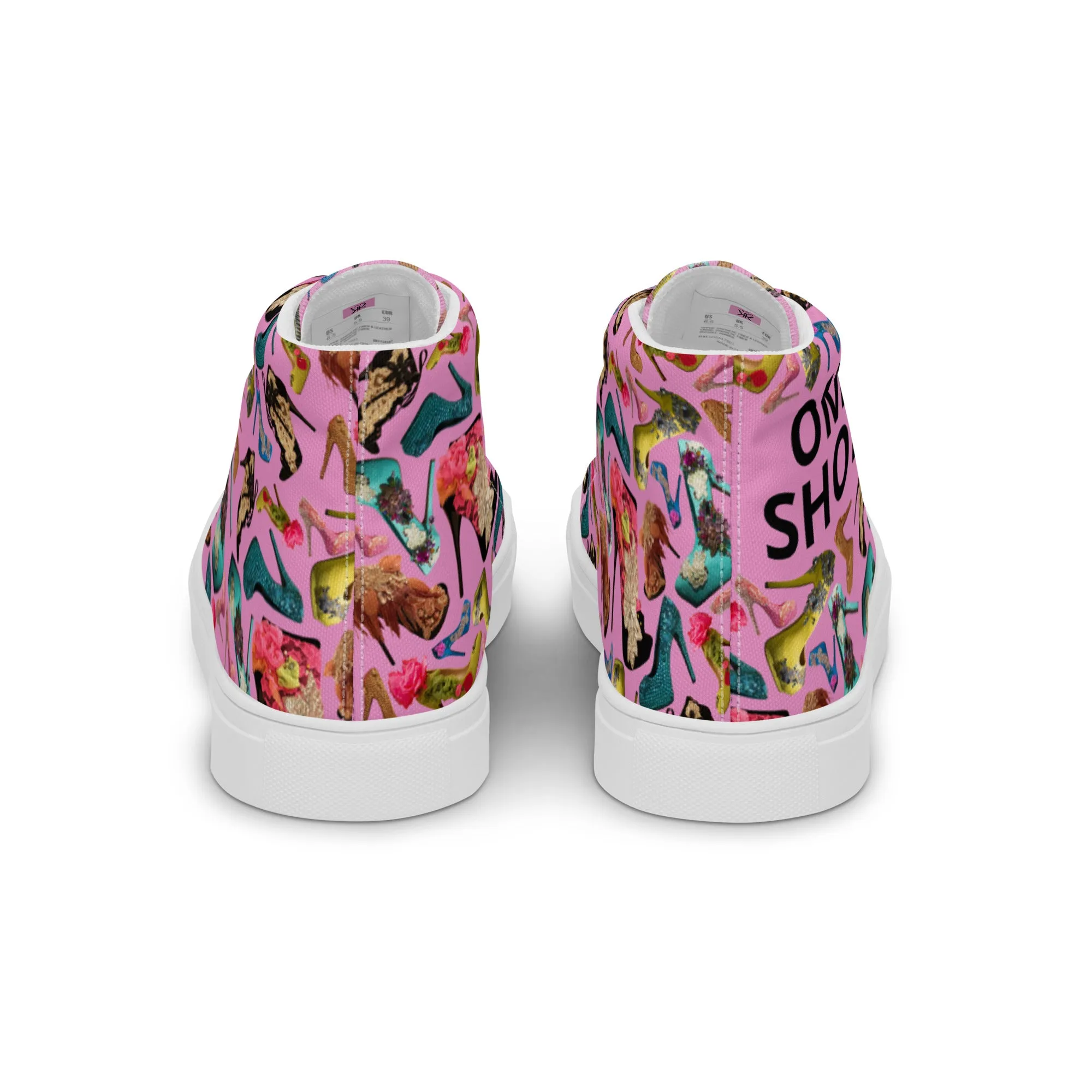 Women’s high top canvas shoes 'OMG. Shoes!'