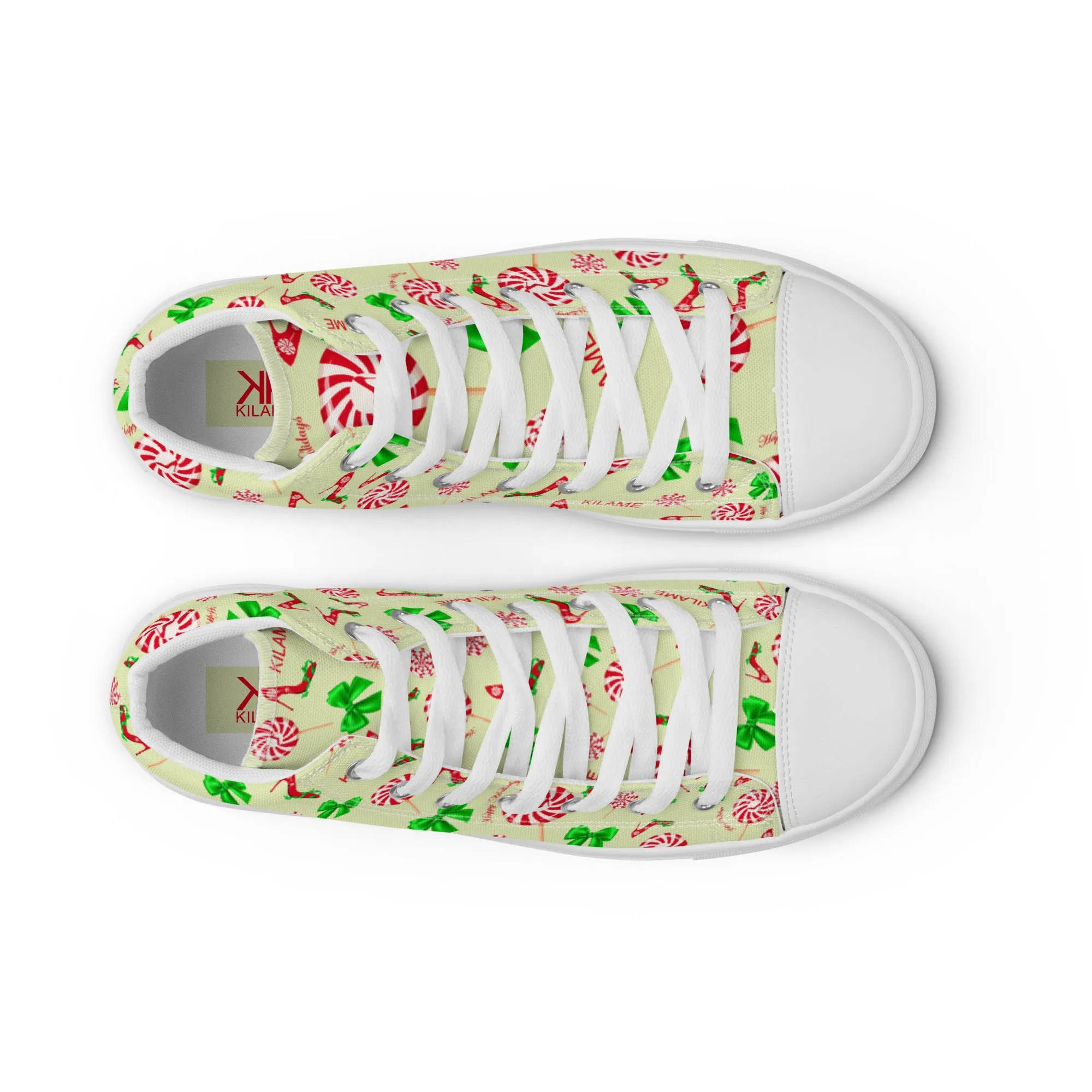 Women’s high top canvas shoes 'Peppermint'