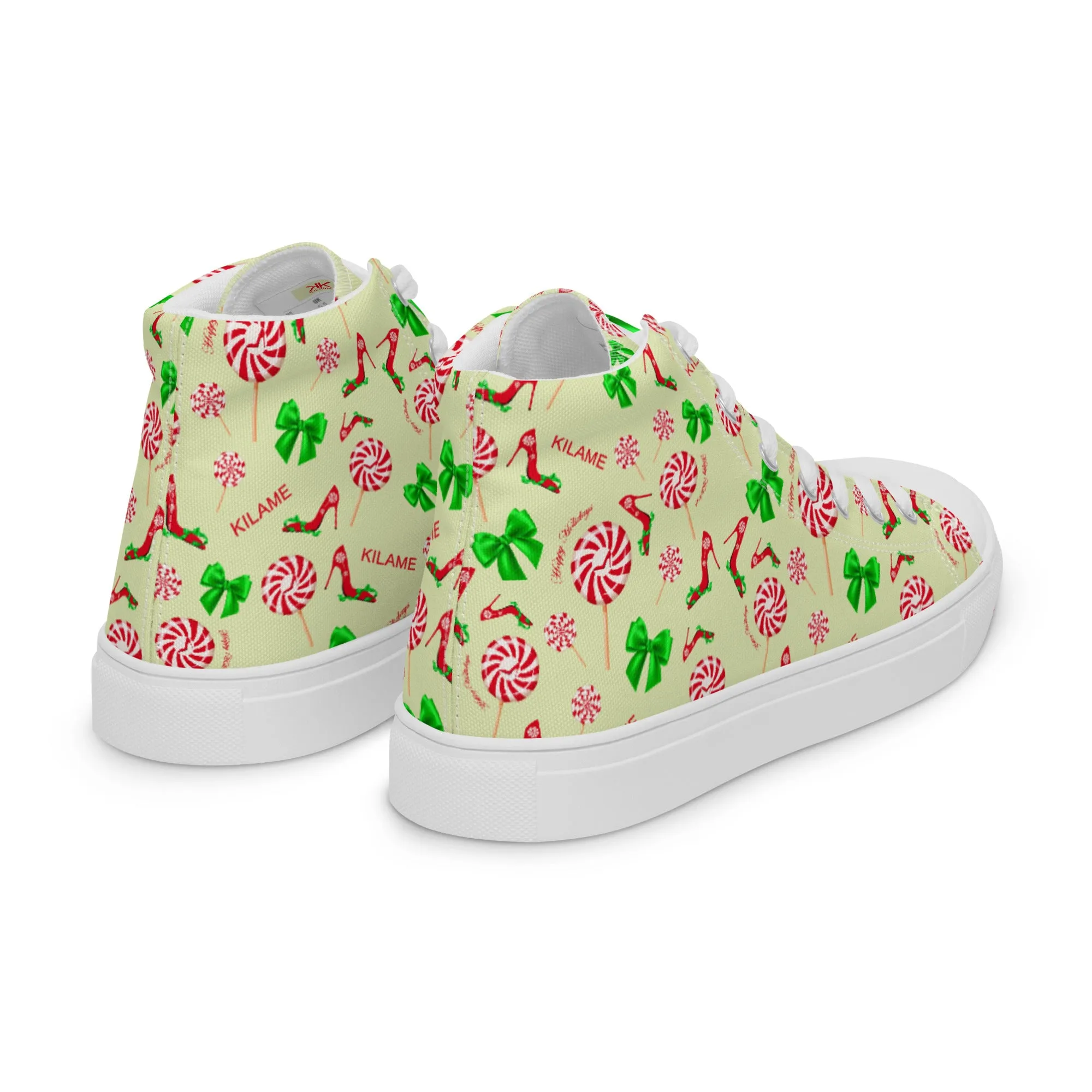 Women’s high top canvas shoes 'Peppermint'