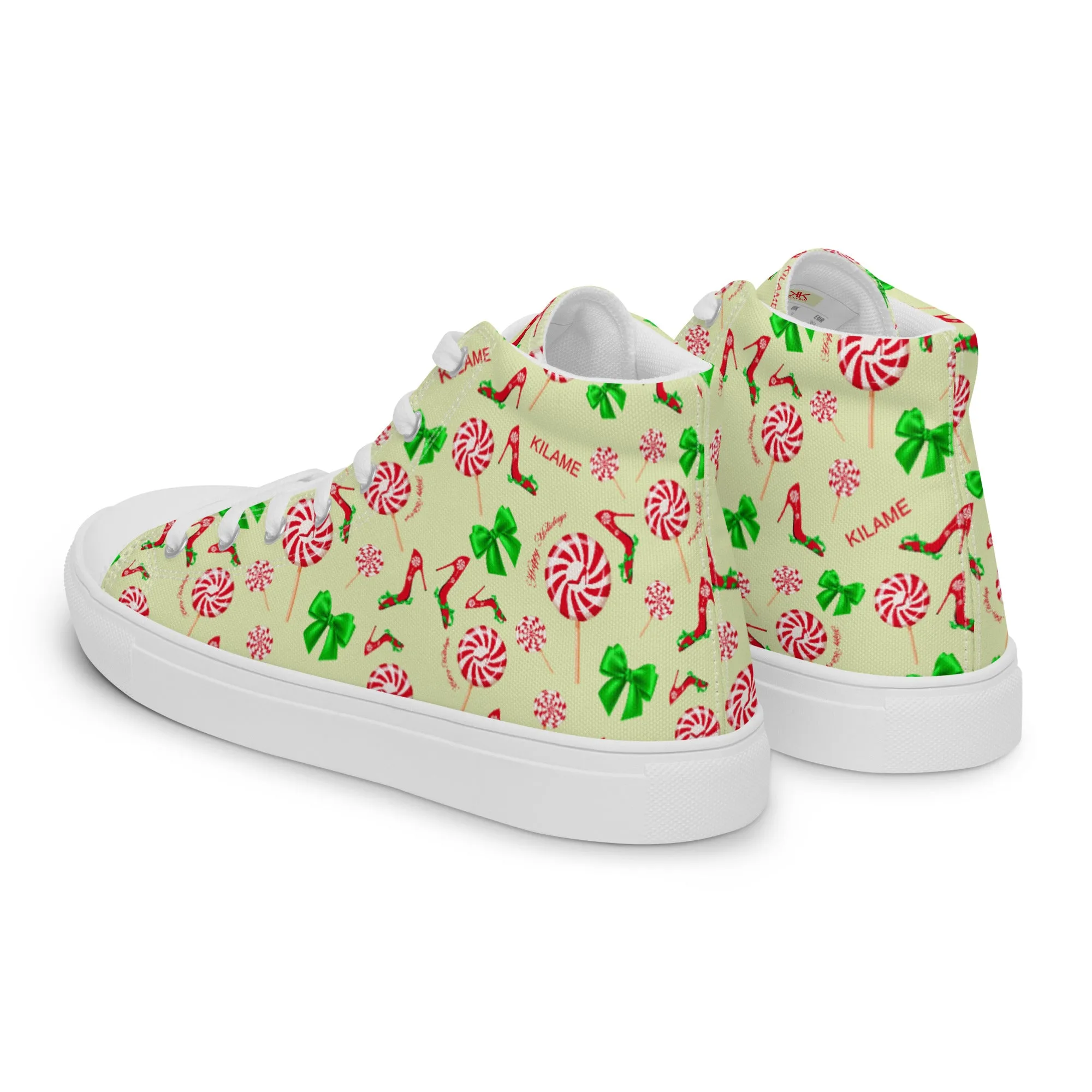Women’s high top canvas shoes 'Peppermint'