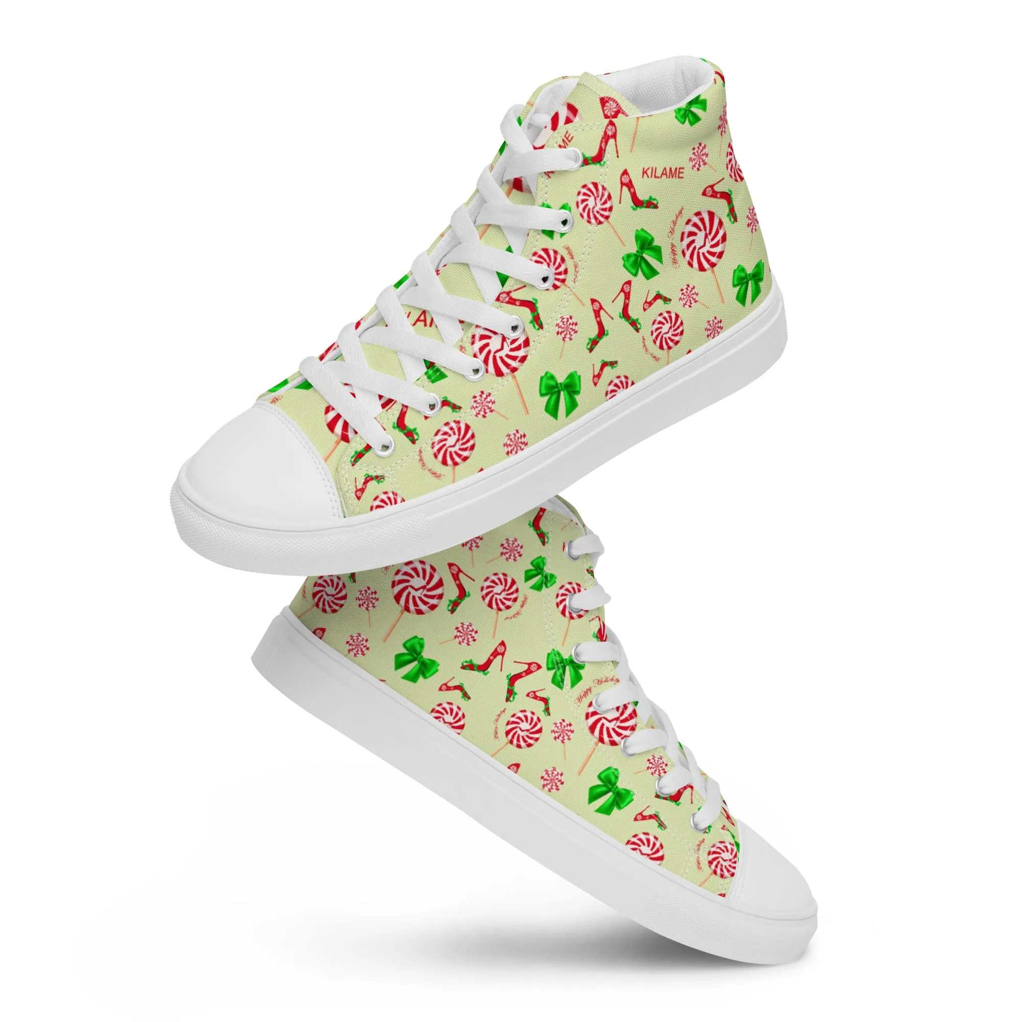 Women’s high top canvas shoes 'Peppermint'