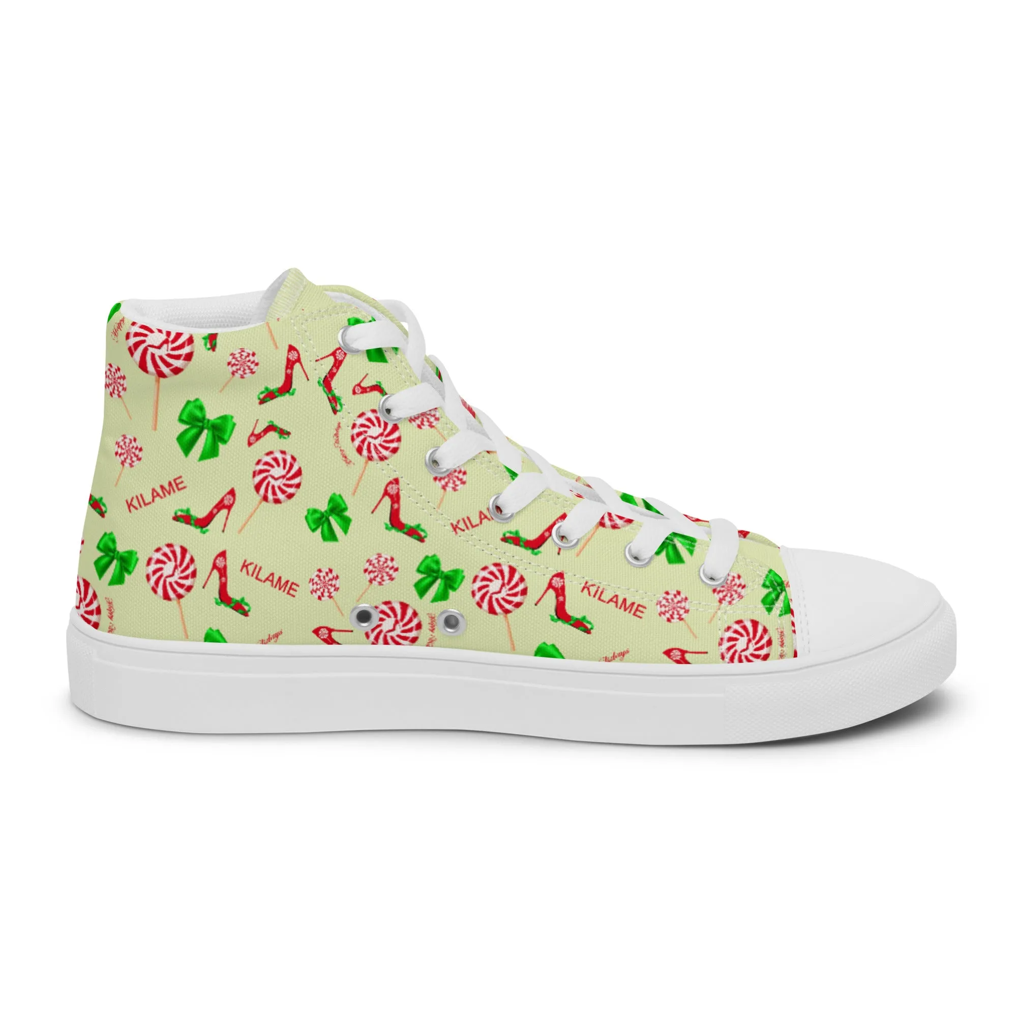 Women’s high top canvas shoes 'Peppermint'