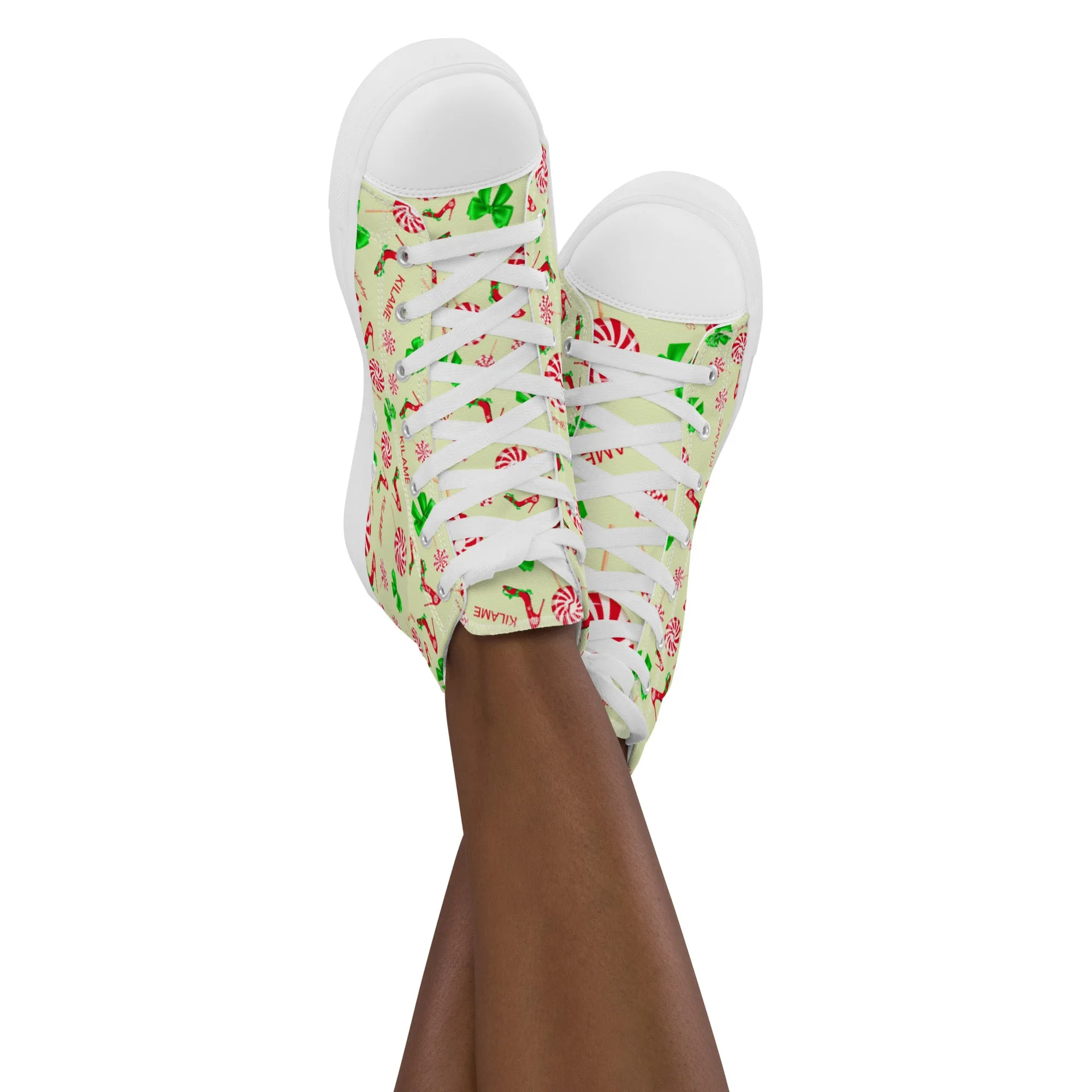 Women’s high top canvas shoes 'Peppermint'