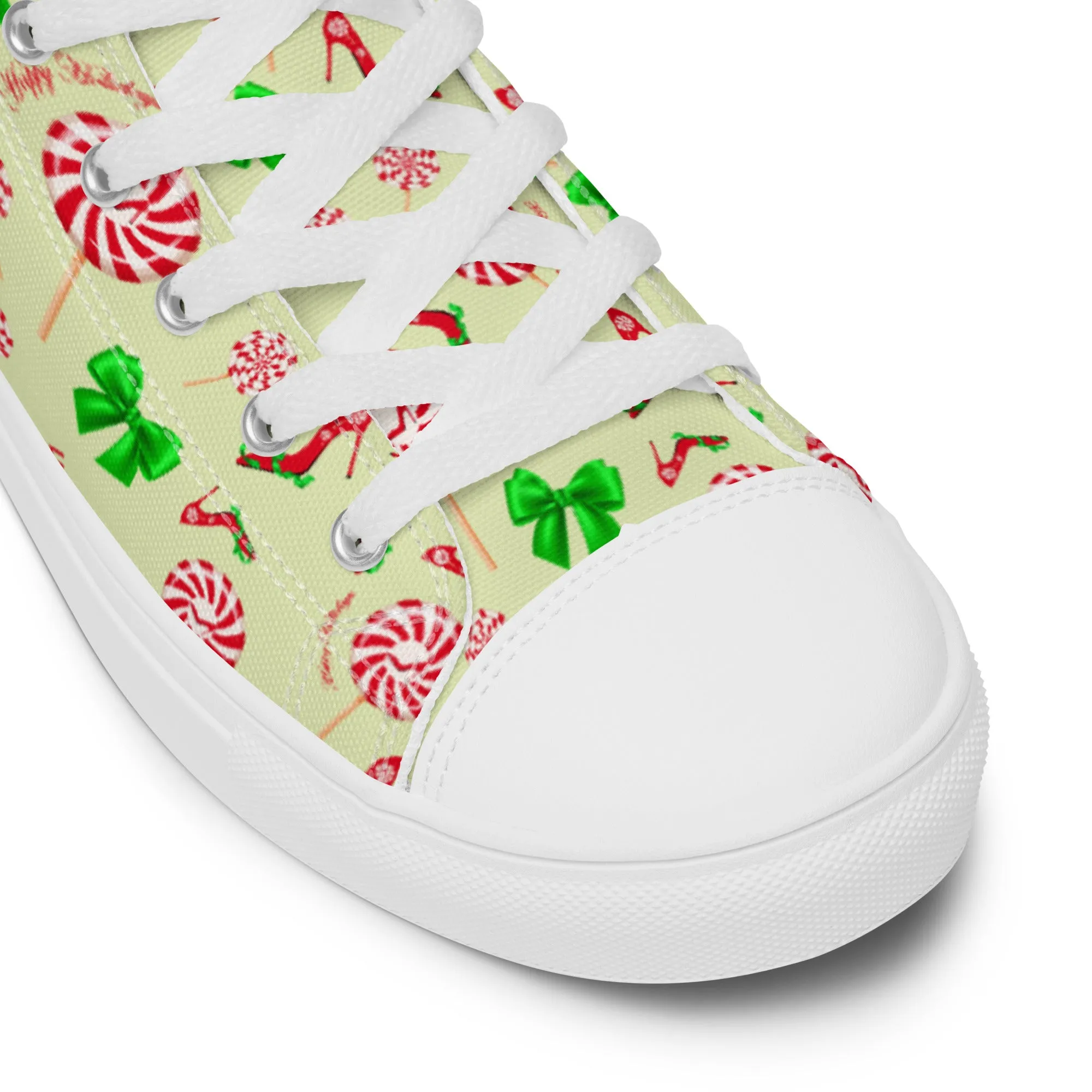 Women’s high top canvas shoes 'Peppermint'