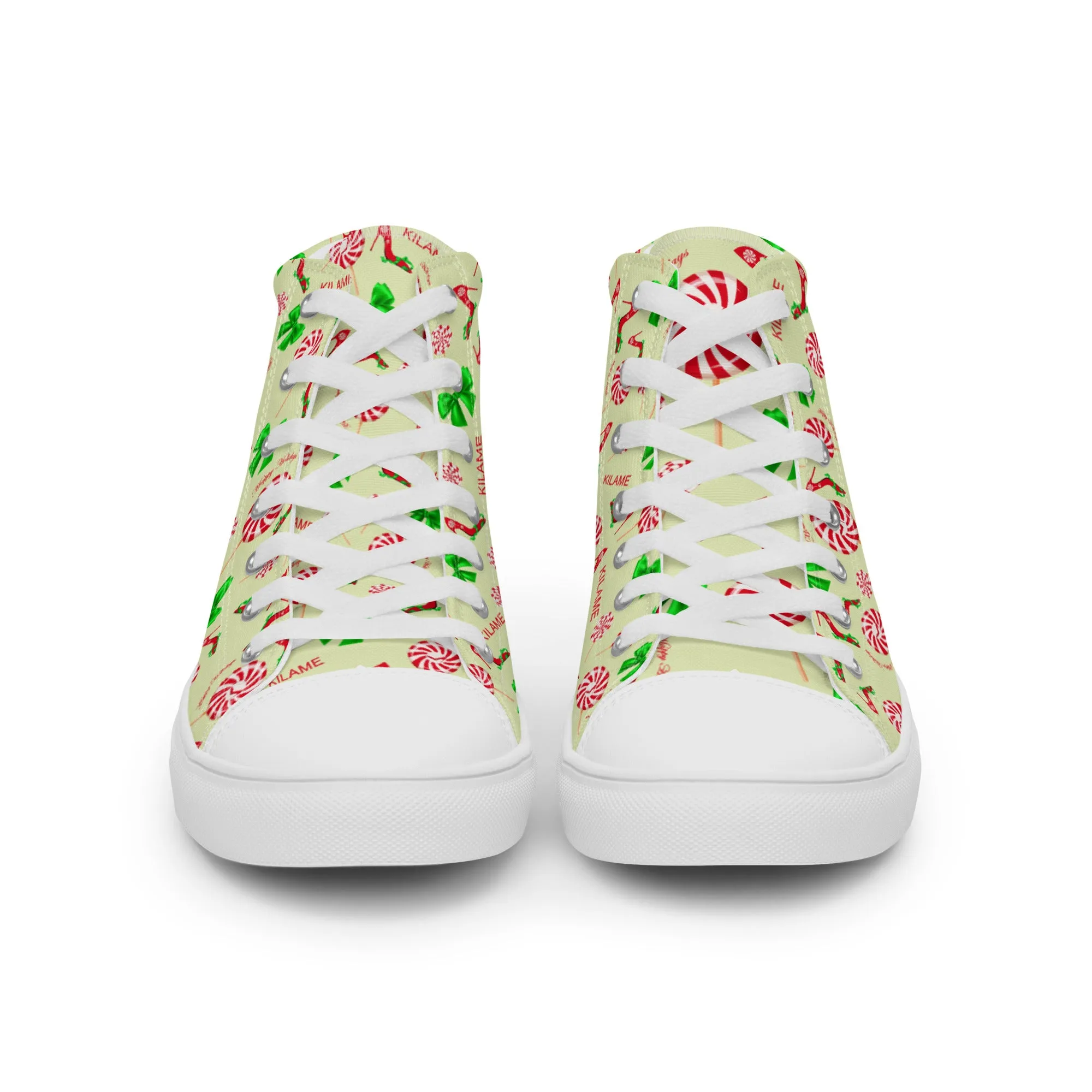 Women’s high top canvas shoes 'Peppermint'