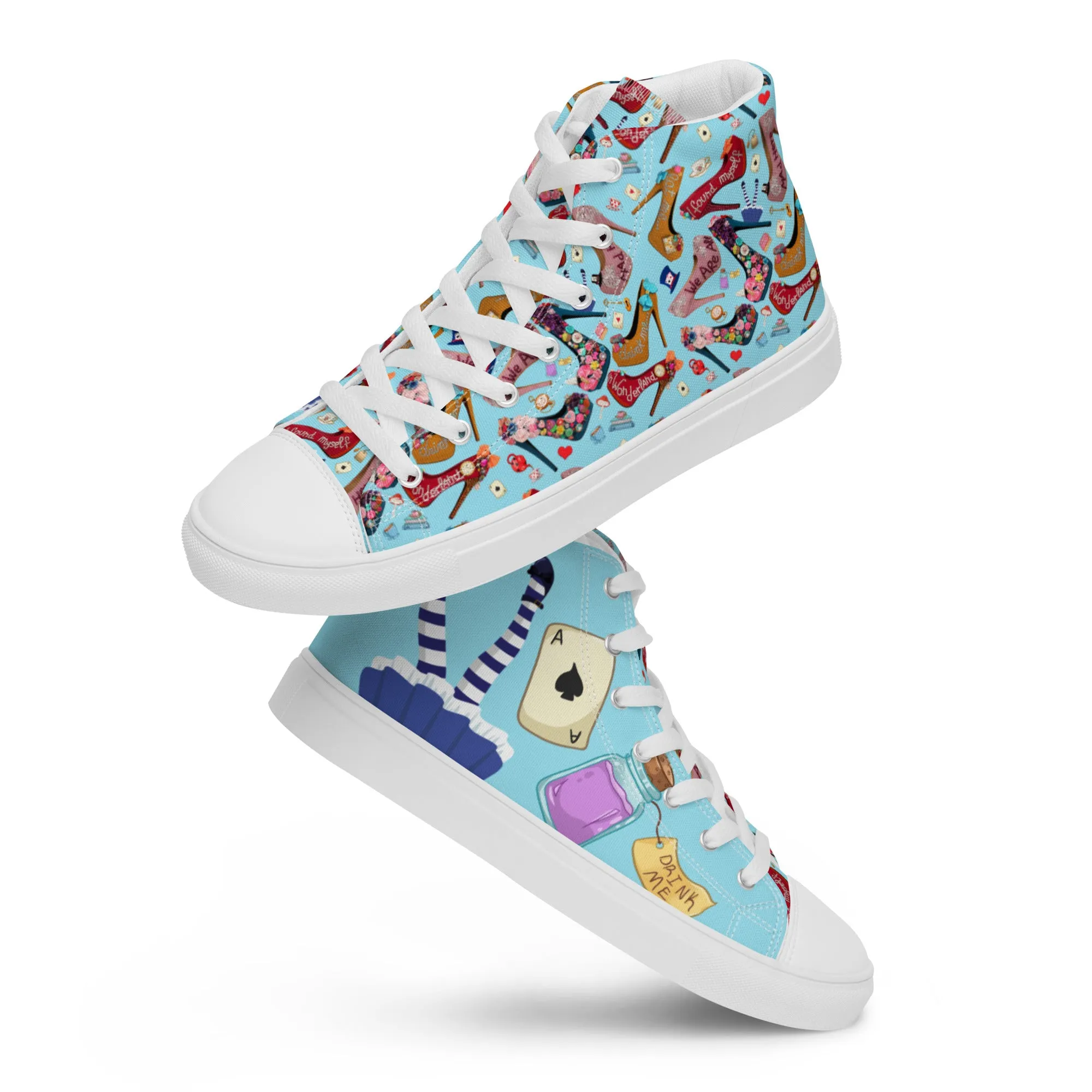 Women’s high top canvas shoes 'Wonderland'