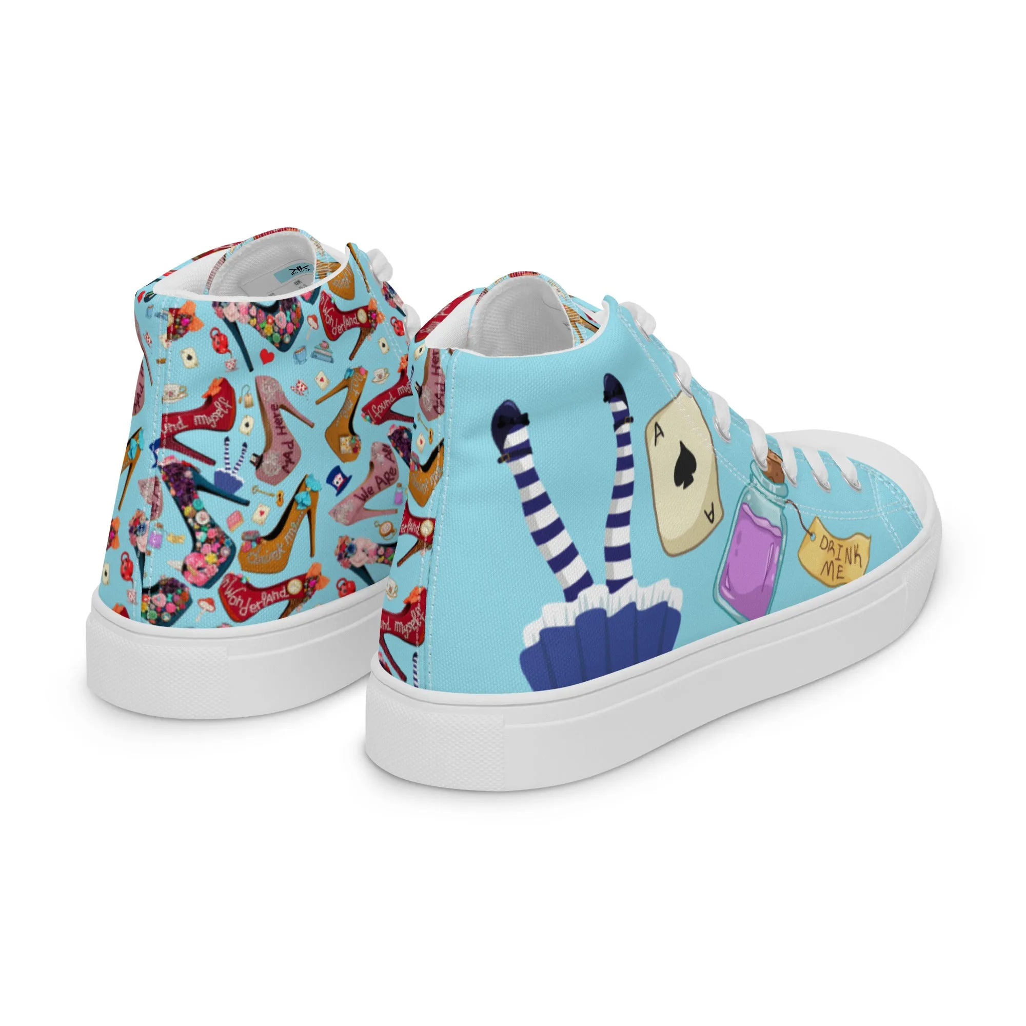 Women’s high top canvas shoes 'Wonderland'