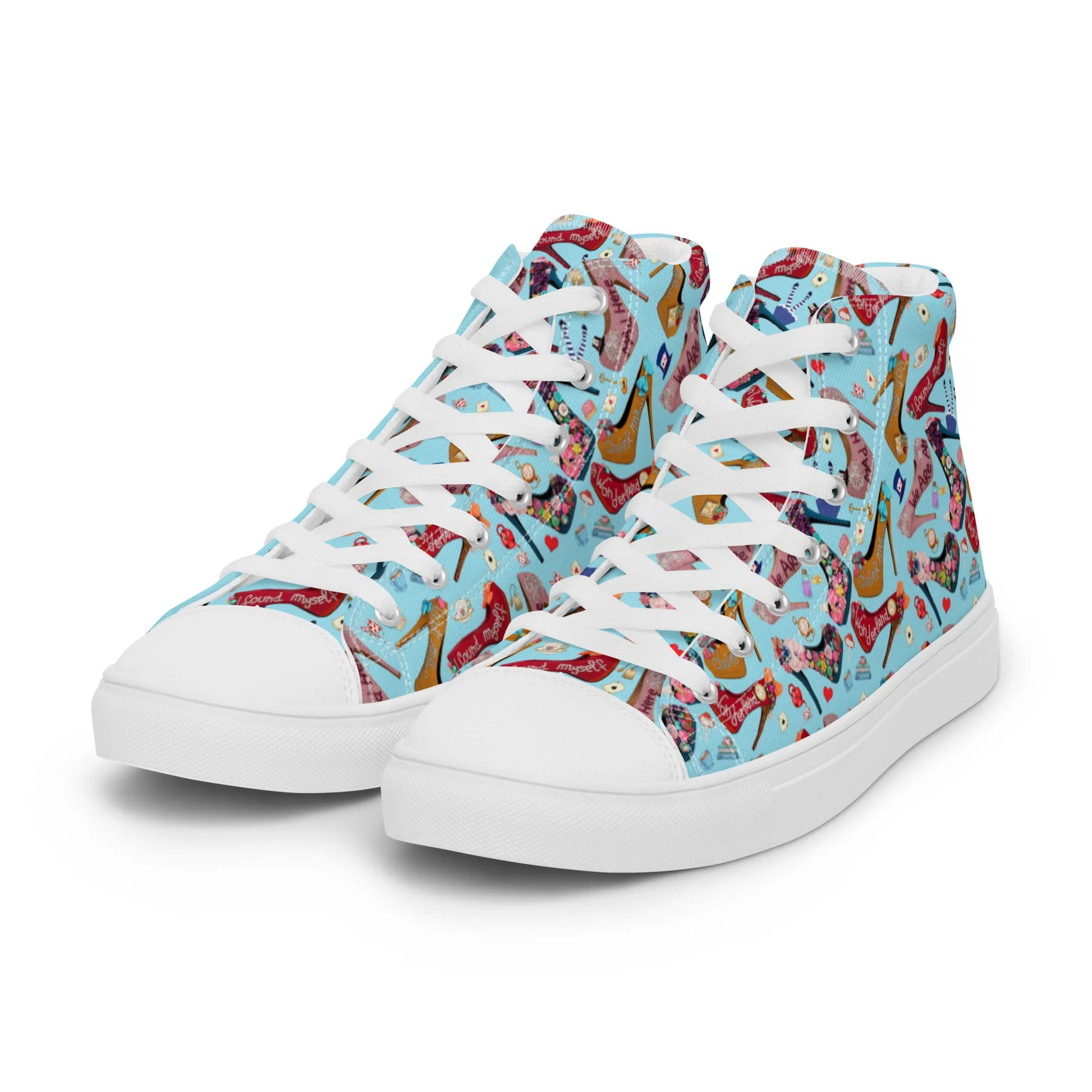 Women’s high top canvas shoes 'Wonderland'
