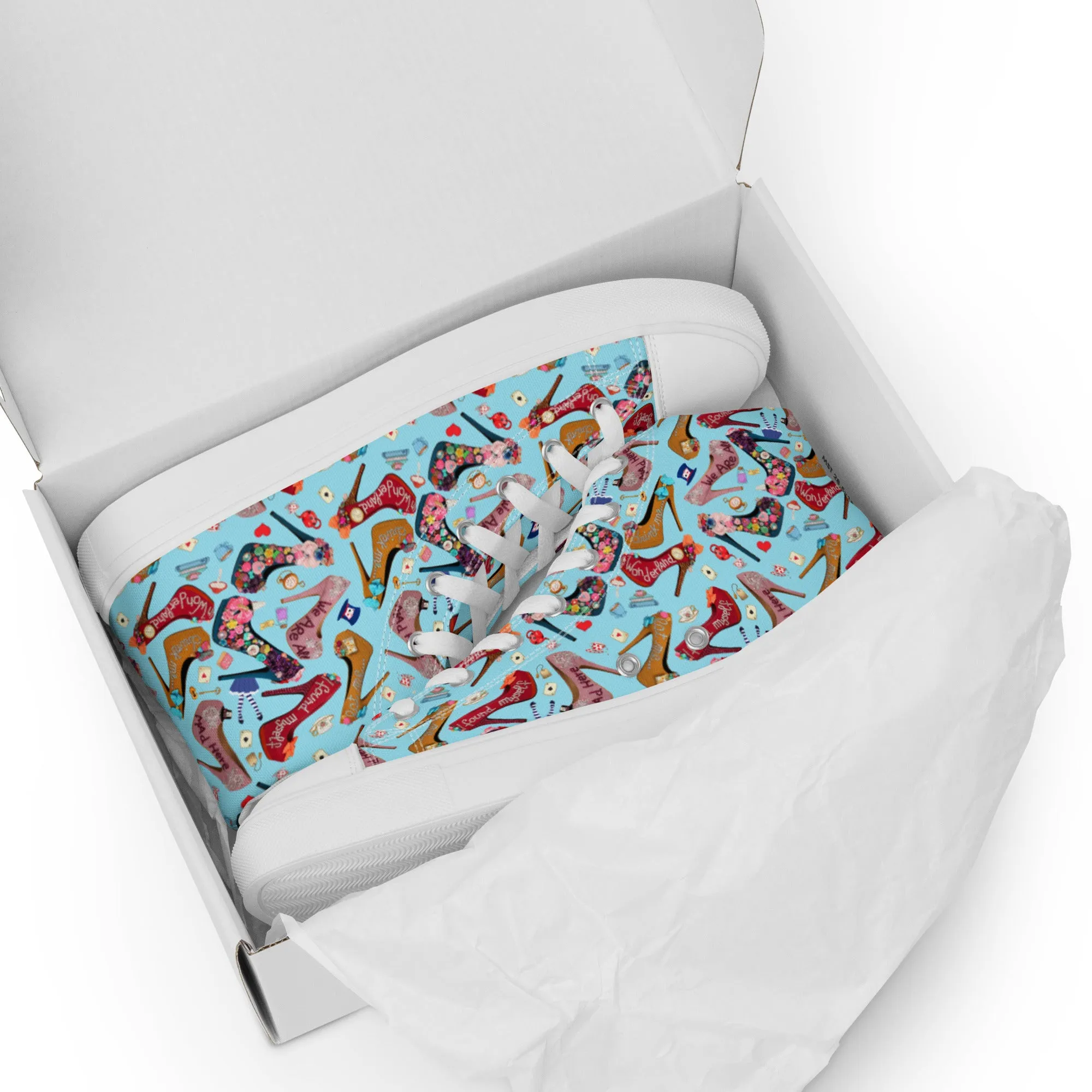 Women’s high top canvas shoes 'Wonderland'