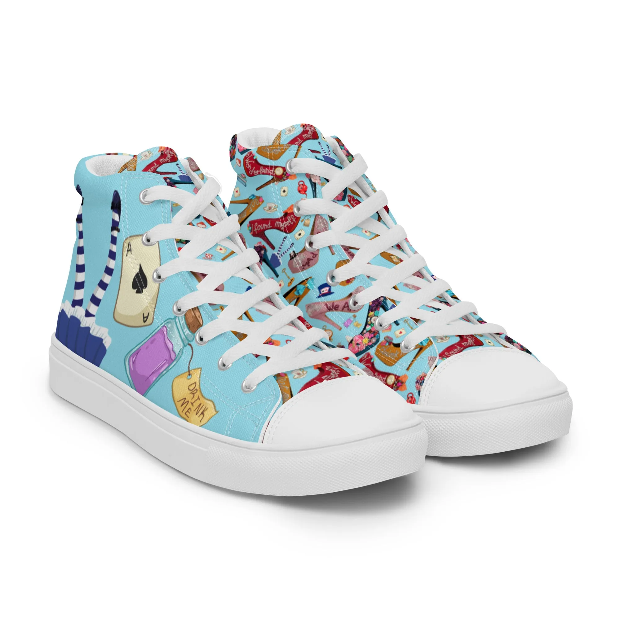 Women’s high top canvas shoes 'Wonderland'