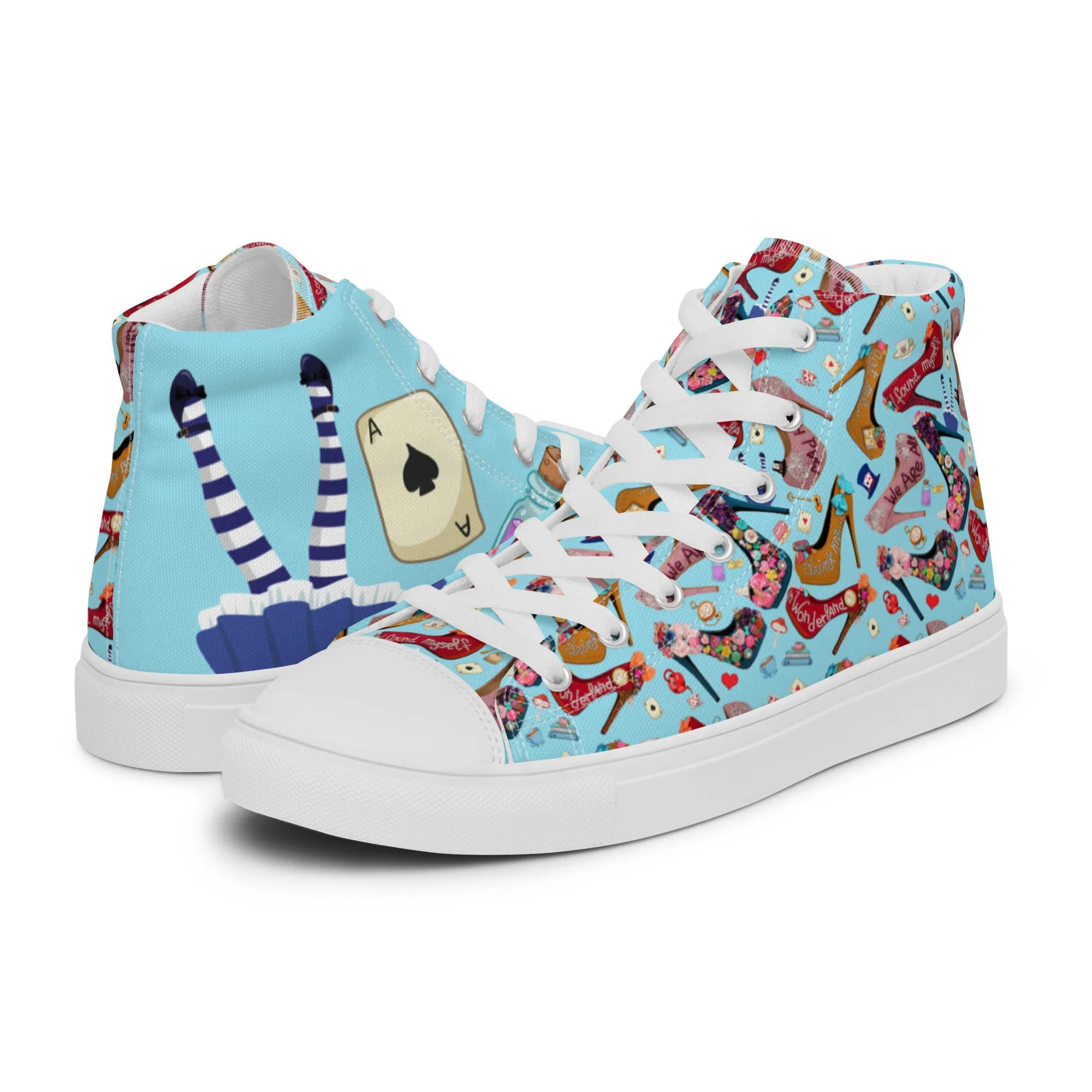 Women’s high top canvas shoes 'Wonderland'