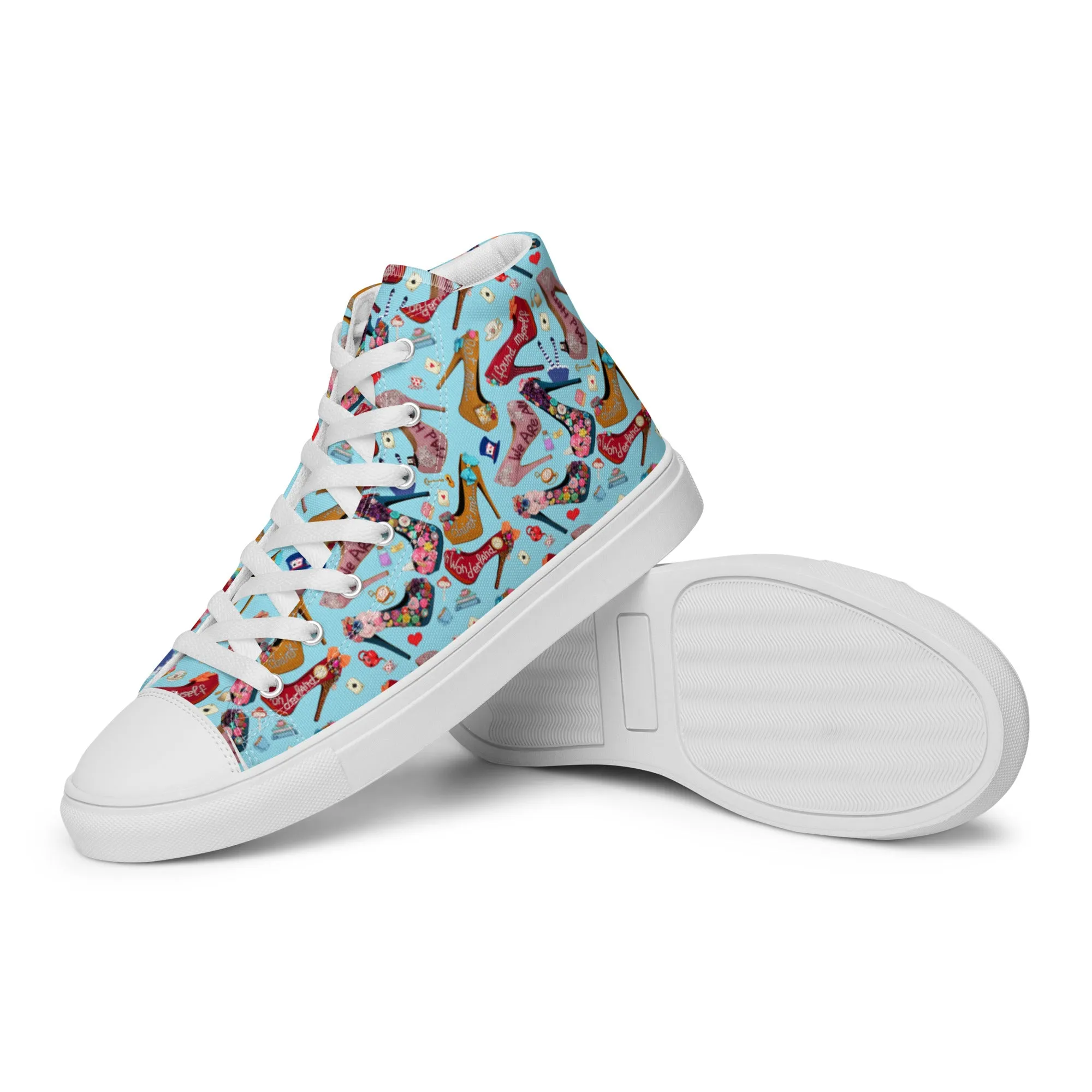 Women’s high top canvas shoes 'Wonderland'